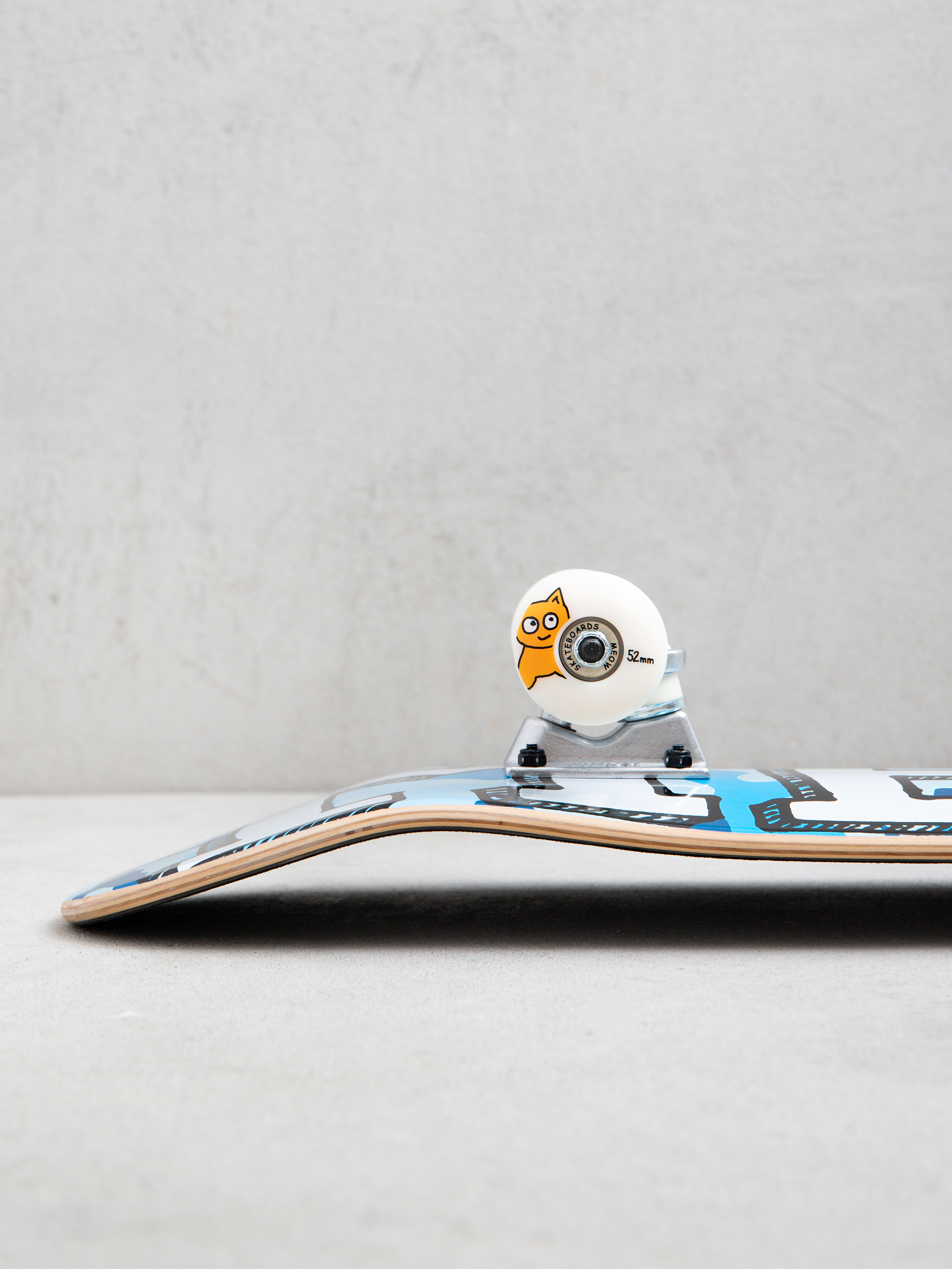 Meow Skateboards Logo Complete Skateboard (blue)