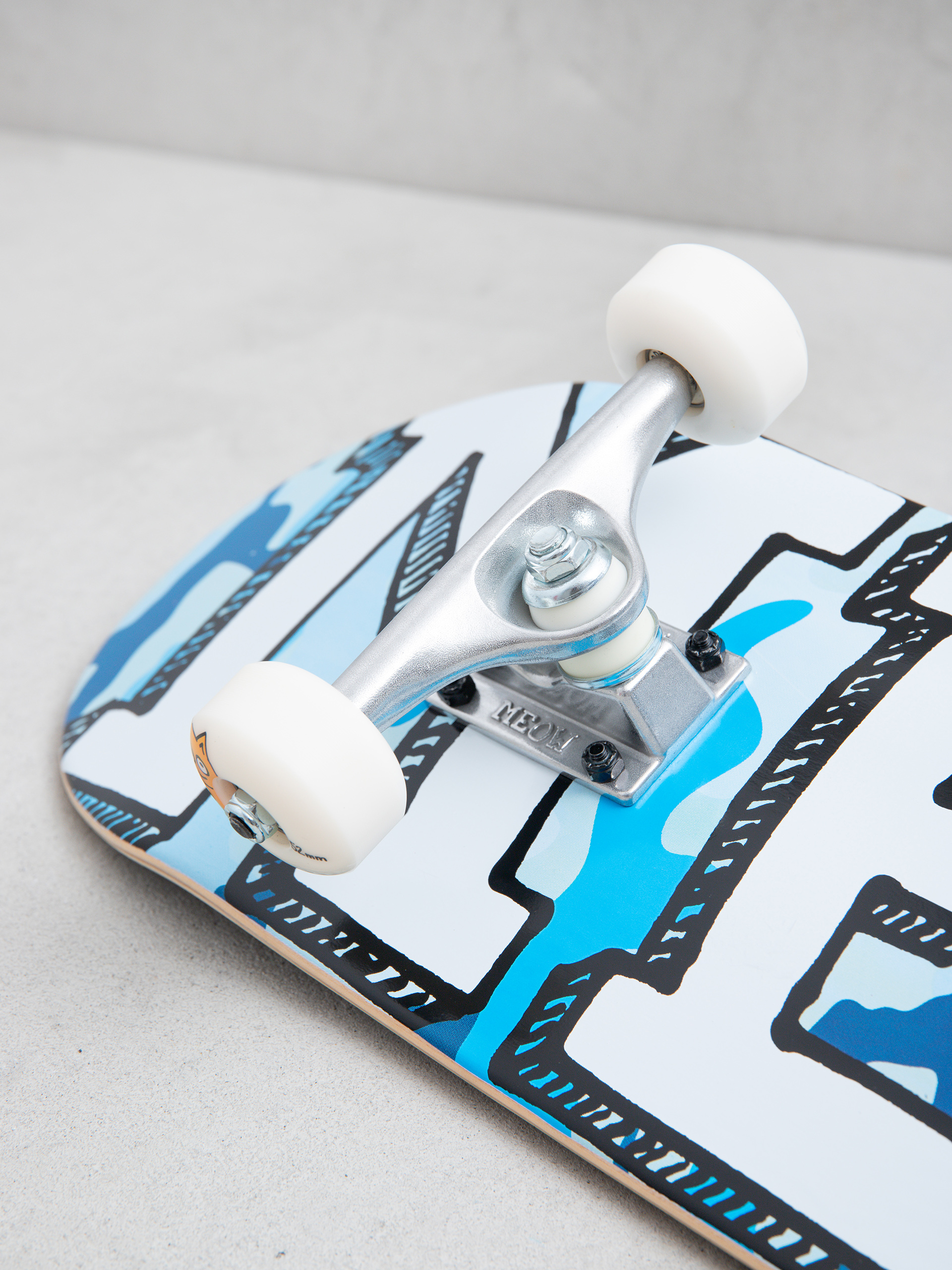Meow Skateboards Logo Complete Skateboard (blue)