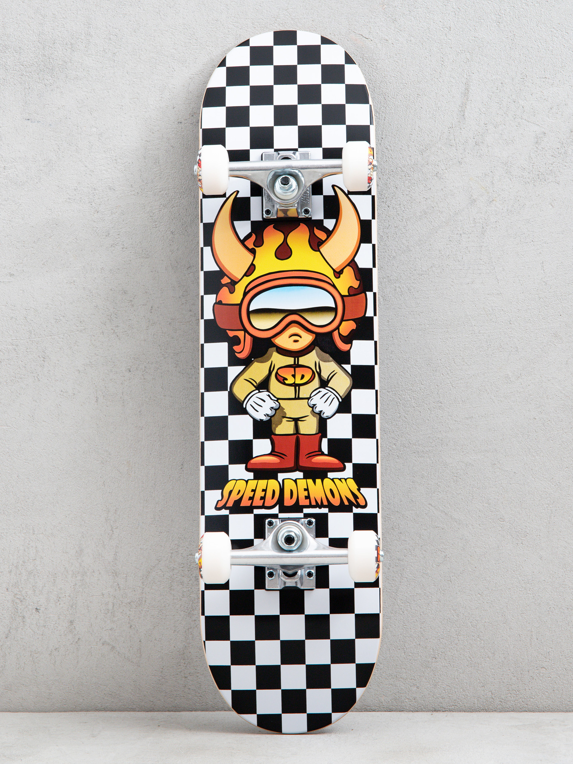 Speed Demons Hot Shot Skateboard (black/white checks)