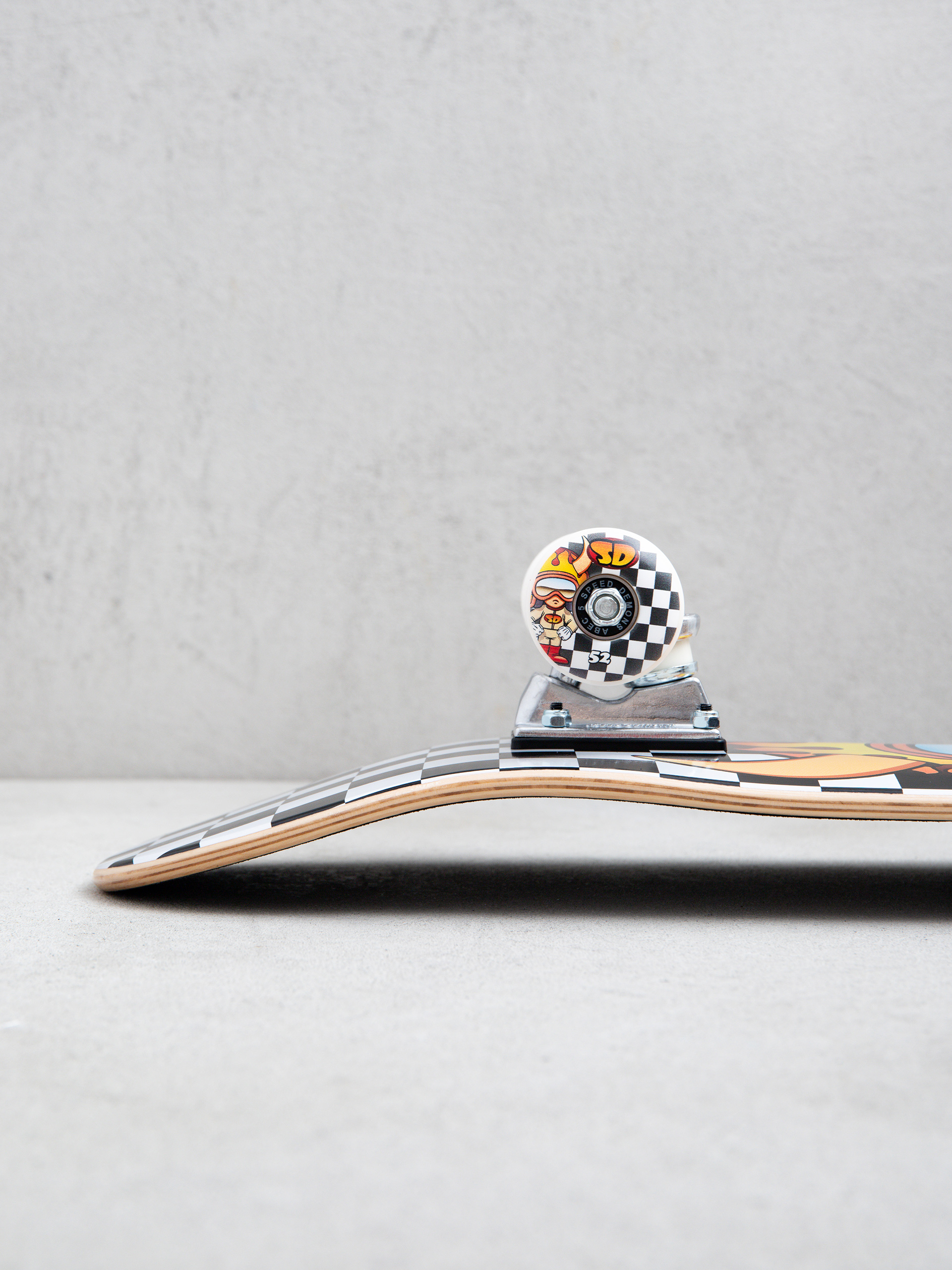Speed Demons Hot Shot Skateboard (black/white checks)