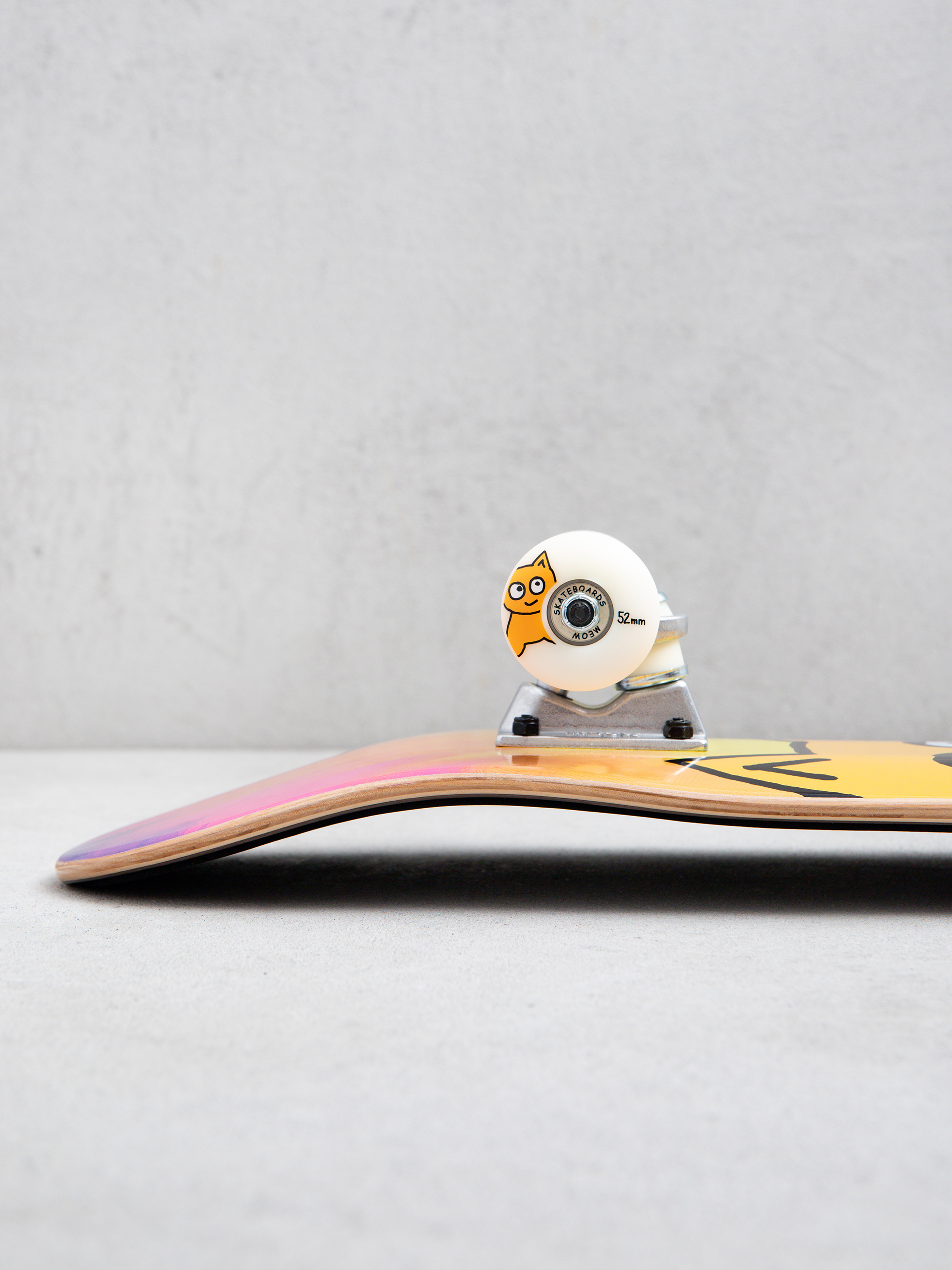 Meow Skateboards Big Cat Soft Top Skateboard (tie dye)