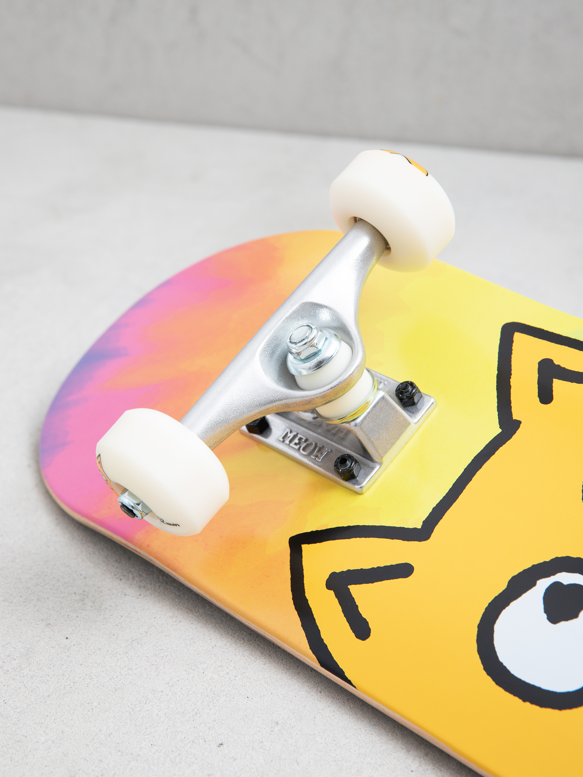 Meow Skateboards Big Cat Soft Top Skateboard (tie dye)