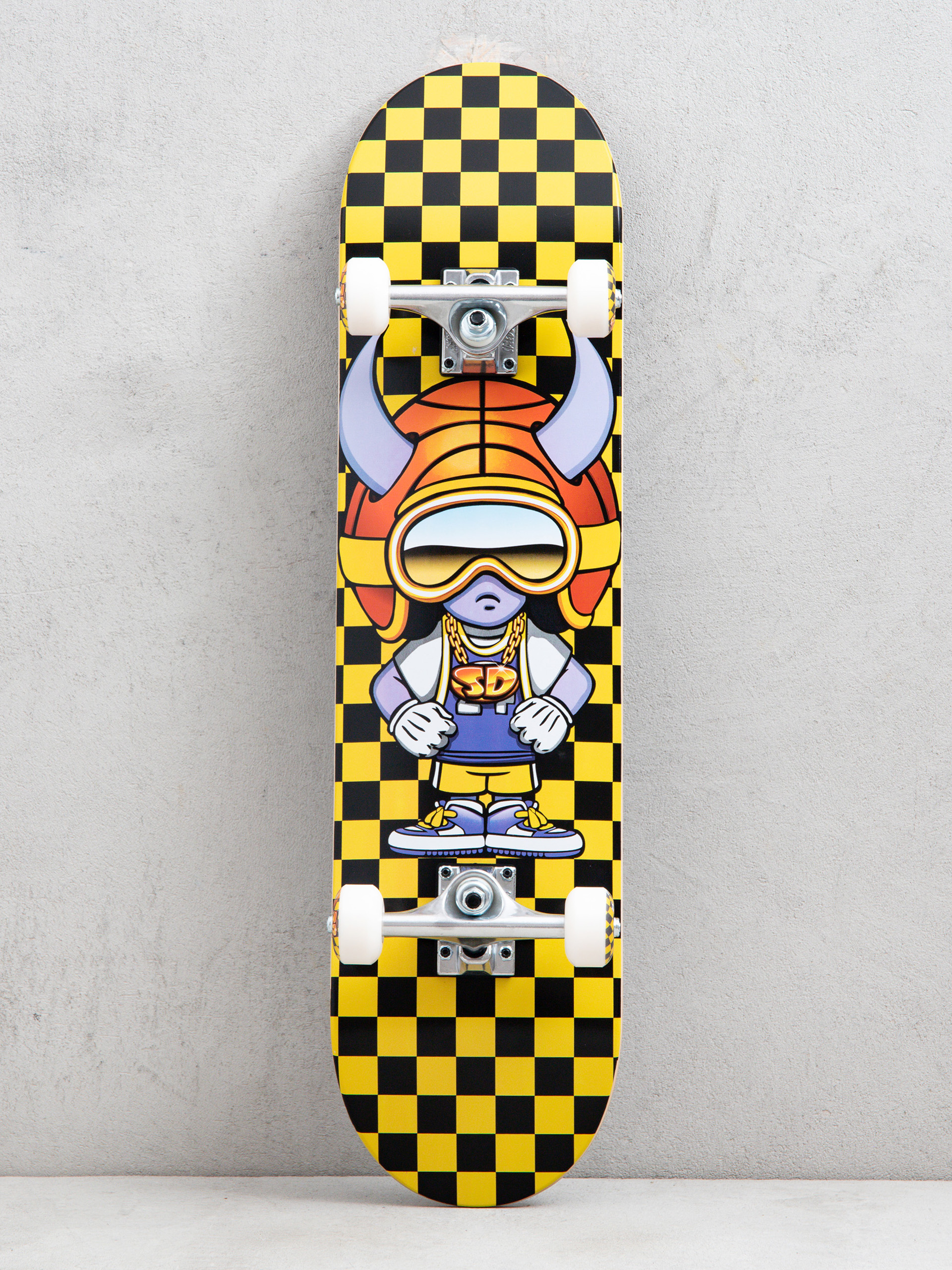 Speed Demons Baller Skateboard (black/yellow checks)