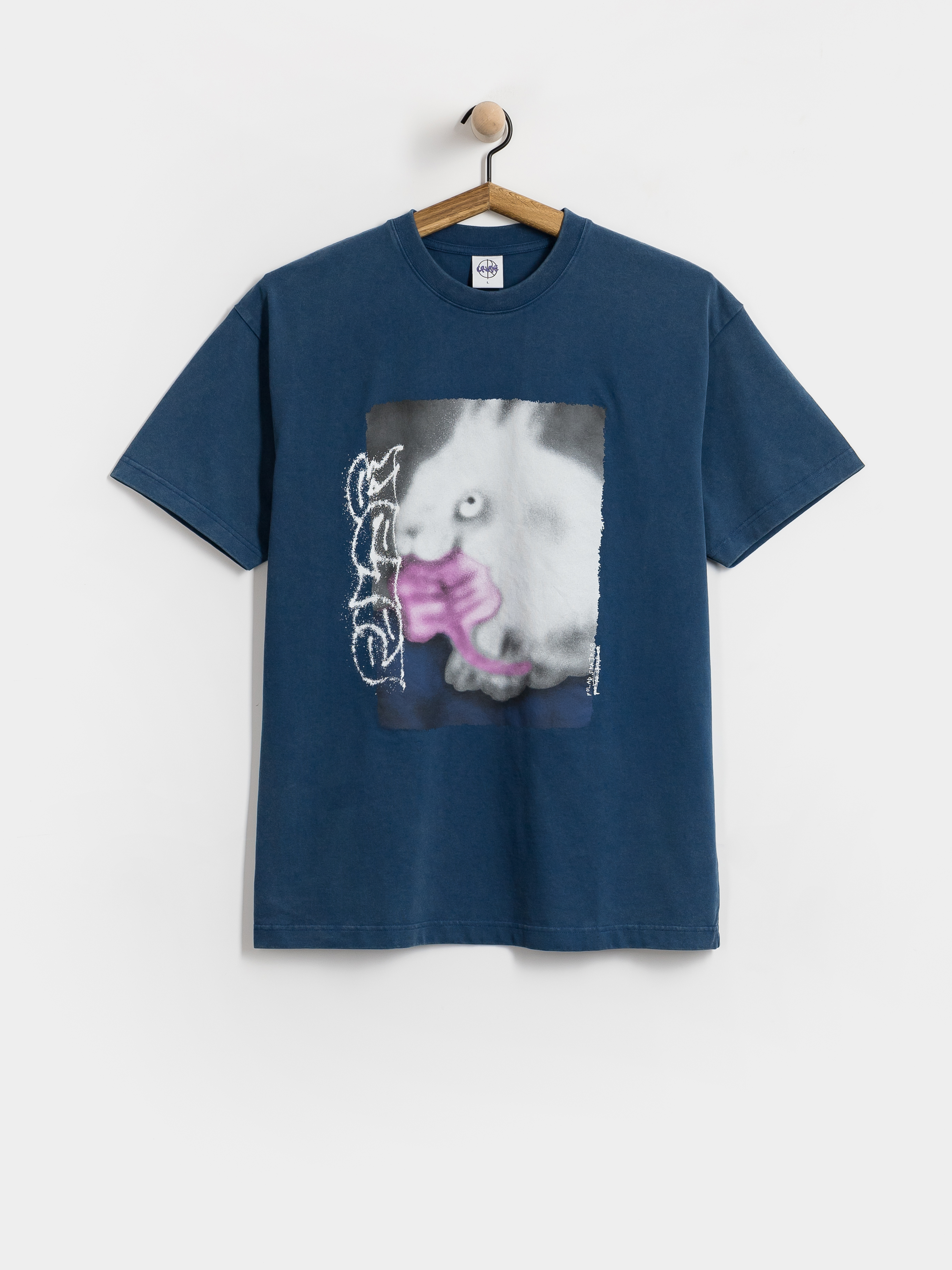 Polar Skate T-Shirt Rabbit (washed blue)