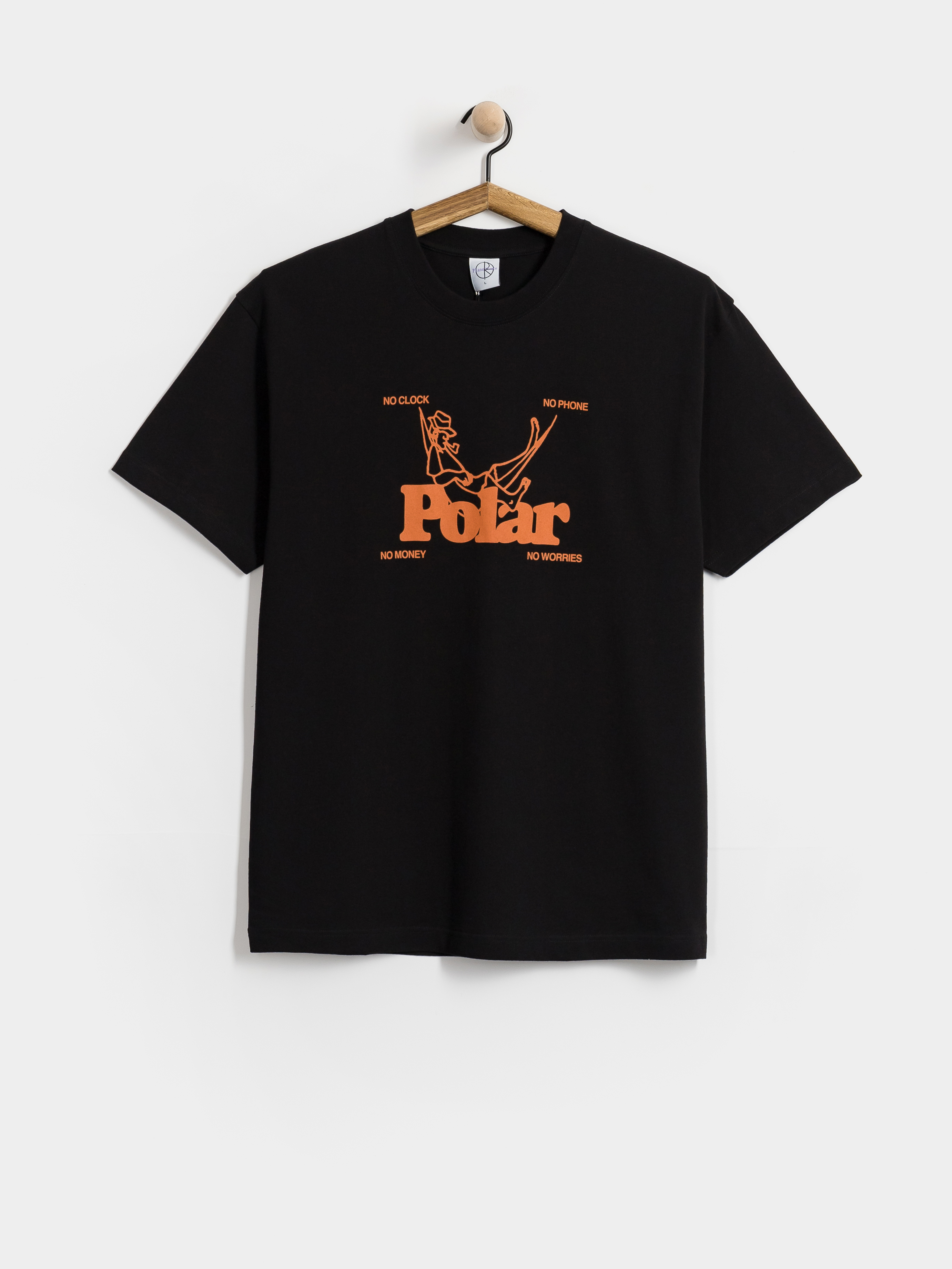 Polar Skate T-Shirt No Worries - black (black)