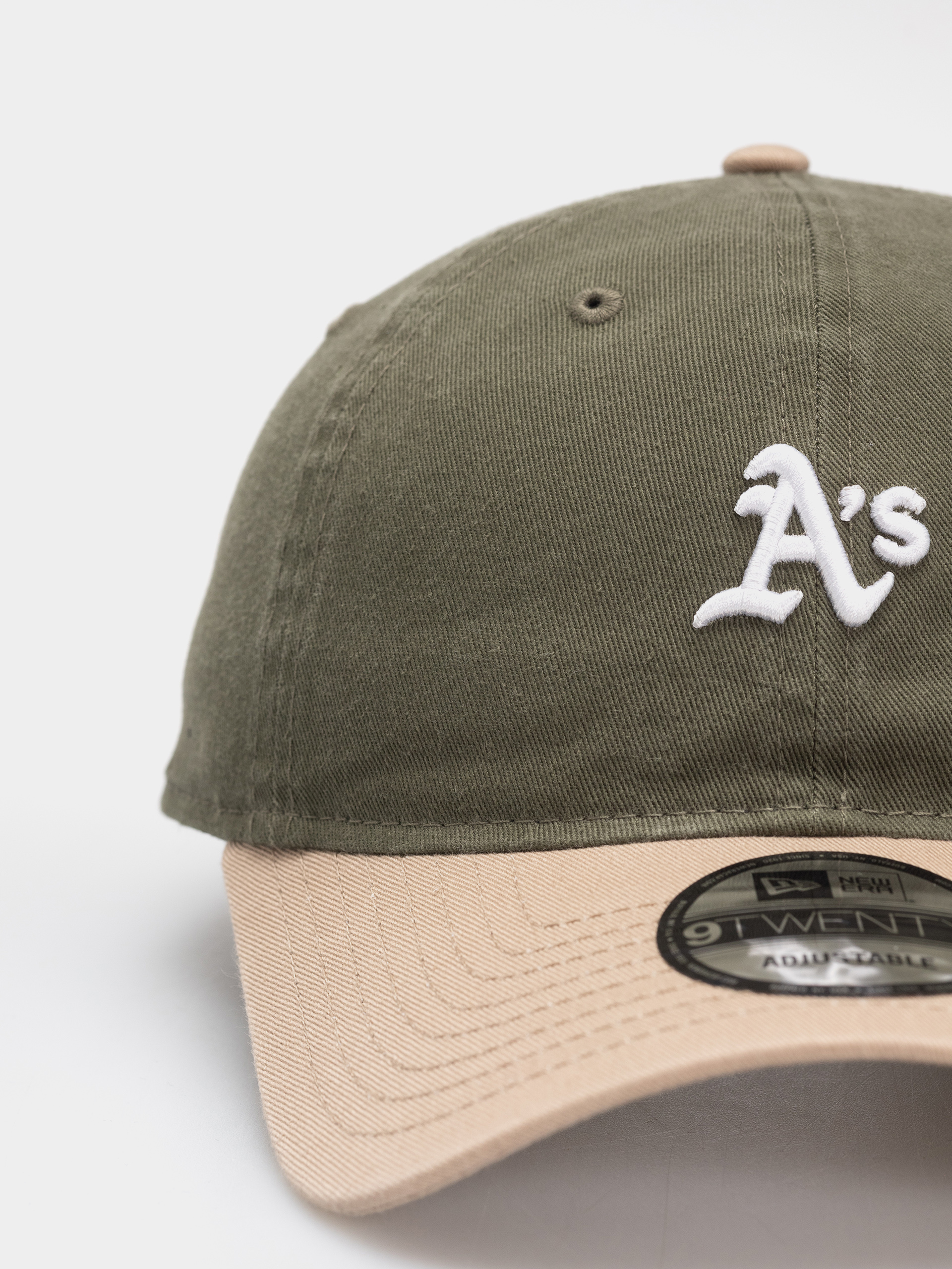 New Era Cap Mini Washed Contrast 9Twenty Athletics (olive/camel)