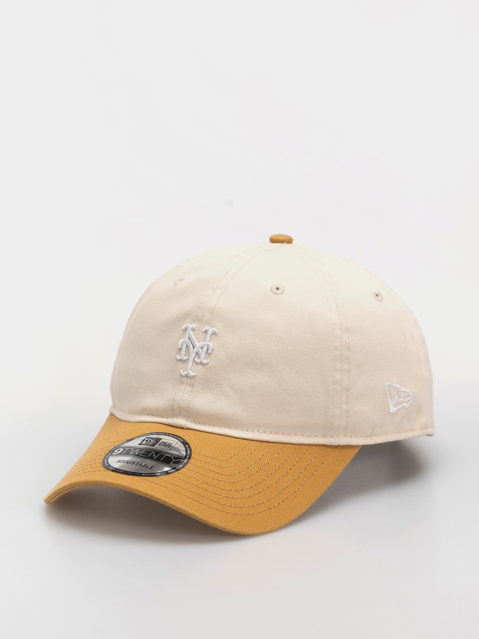 New Era Cap Mini Washed Contrast 9Twenty Mets (light cream/brown)