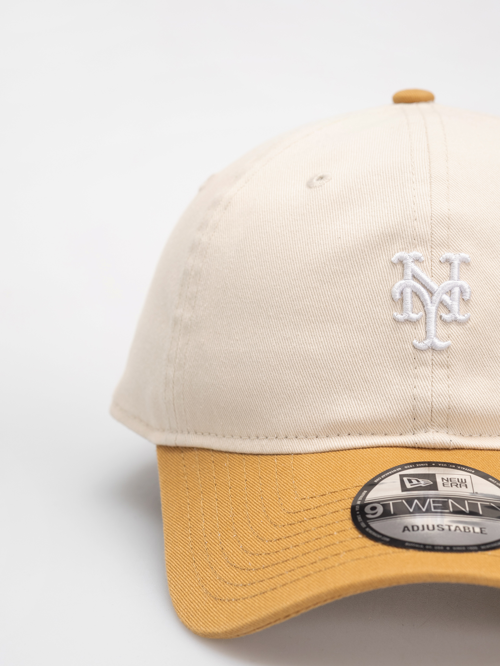 New Era Cap Mini Washed Contrast 9Twenty Mets (light cream/brown)