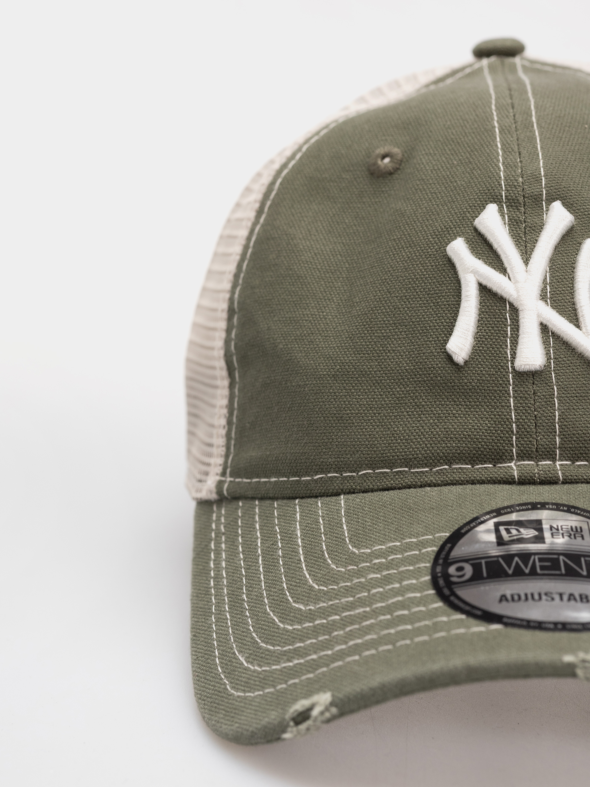New Era Cap Cotton Canv 9Twenty Trucker New York Yankees (olive)