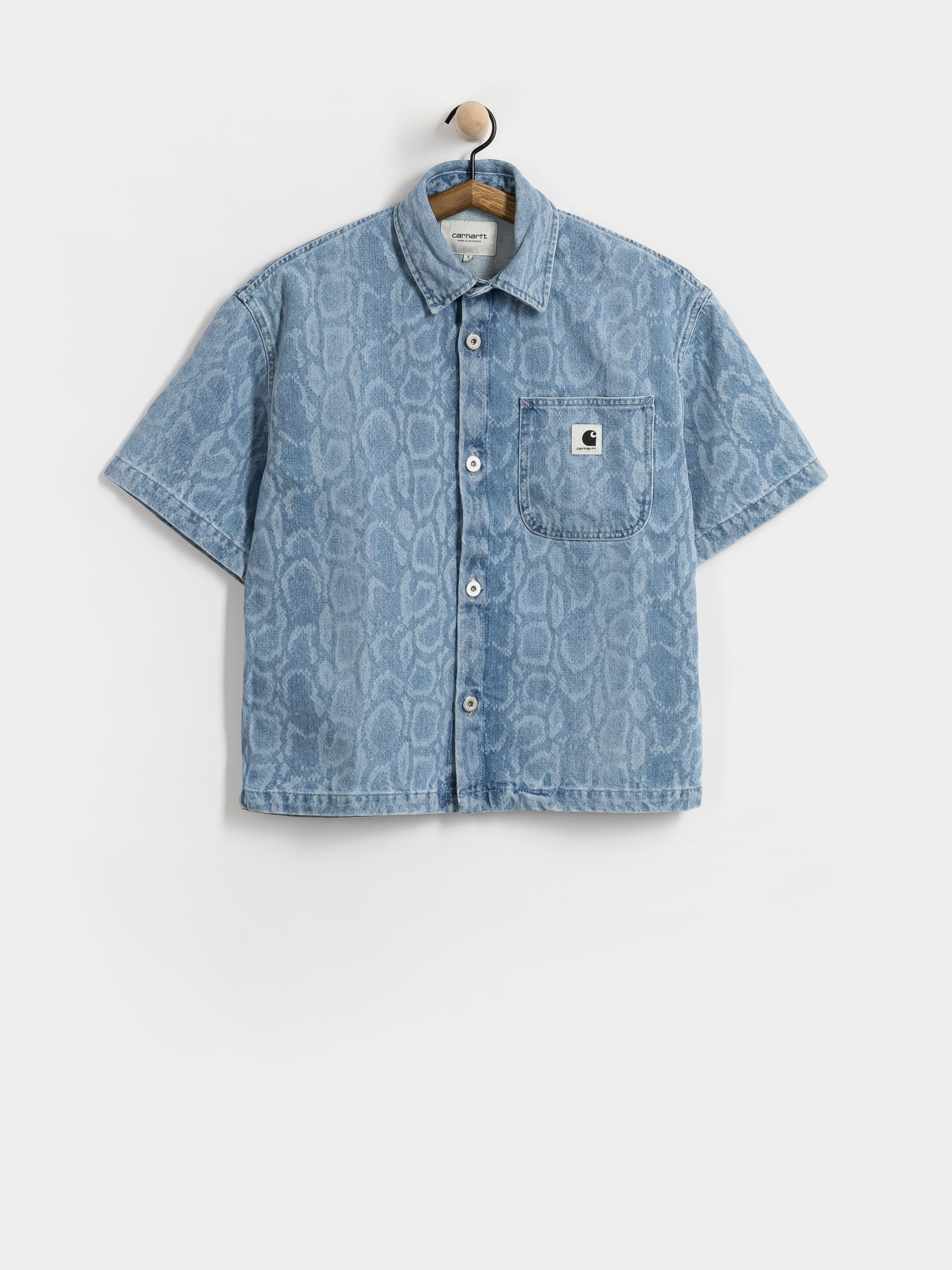 Carhartt WIP Hemd Snake Lovilia Wmn (snake camo blue)