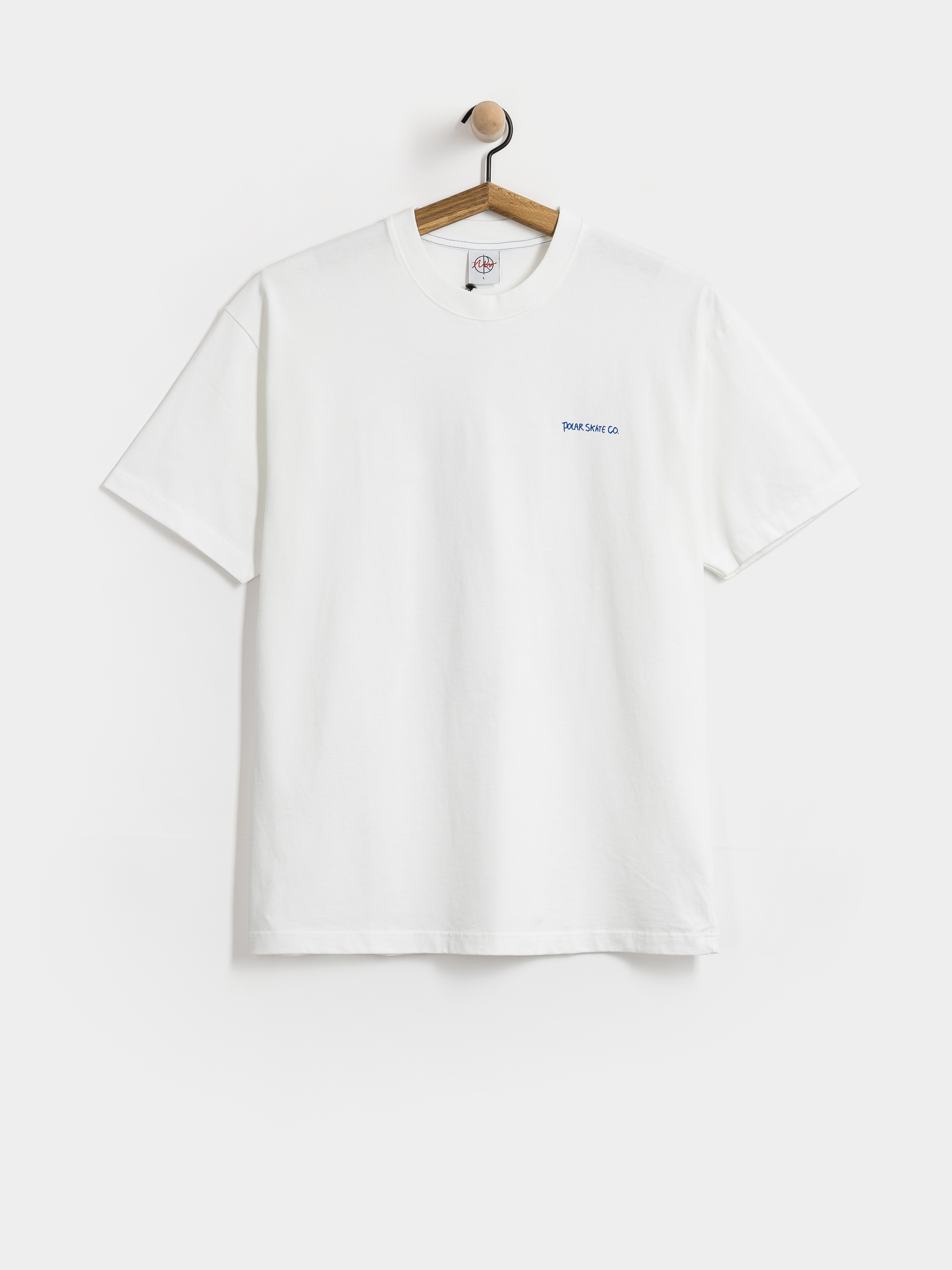 Polar Skate T-Shirt Contrast Doodle (white/ultramarine)