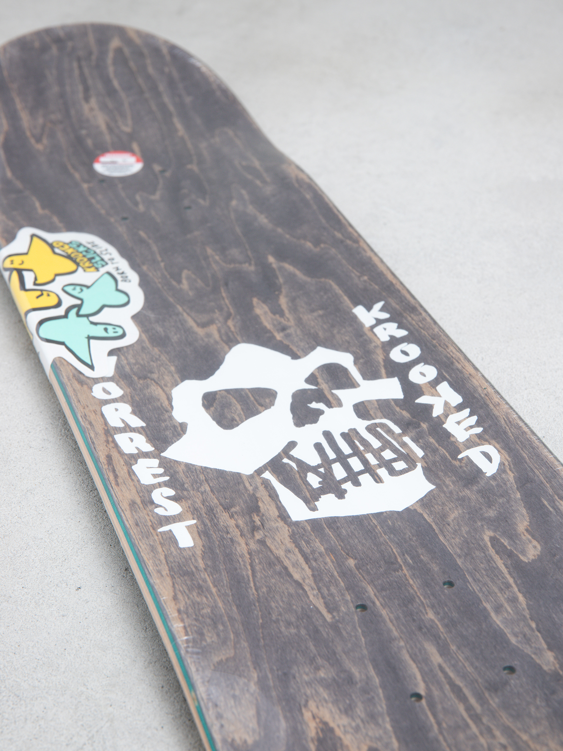 Krooked Worrest Skulls And Bolts Slick Deck