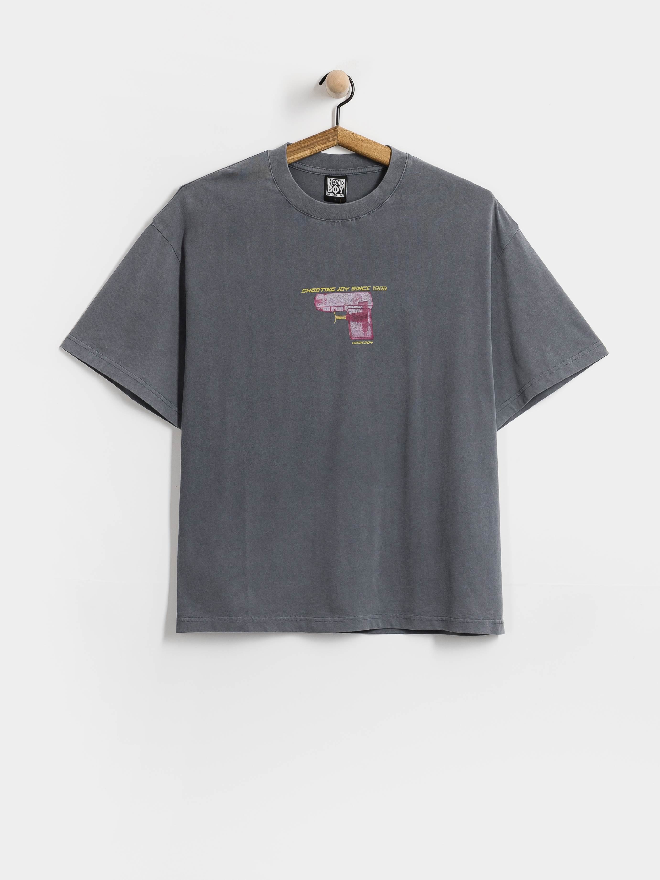 Homeboy T-Shirt Water Gun (washed grey)