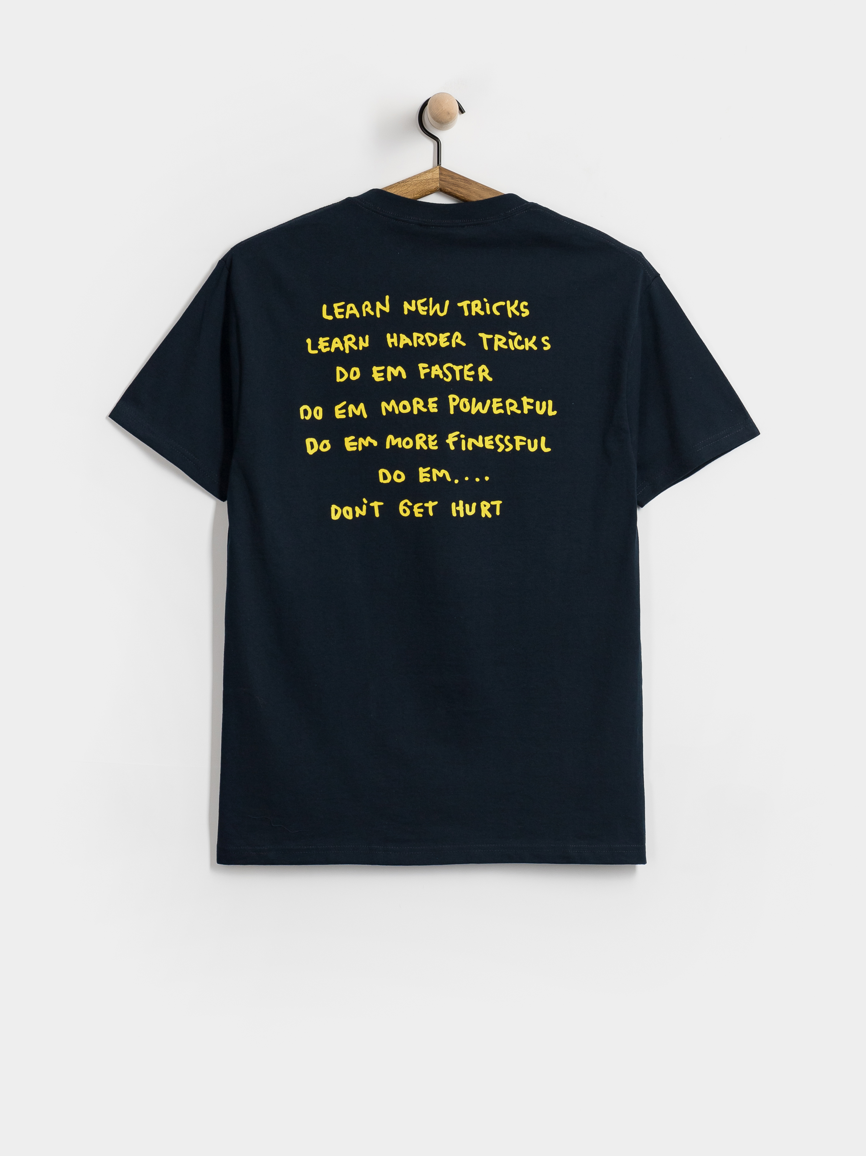 Krooked T-Shirt New Tricks (true navy w/yellow black & white prints)