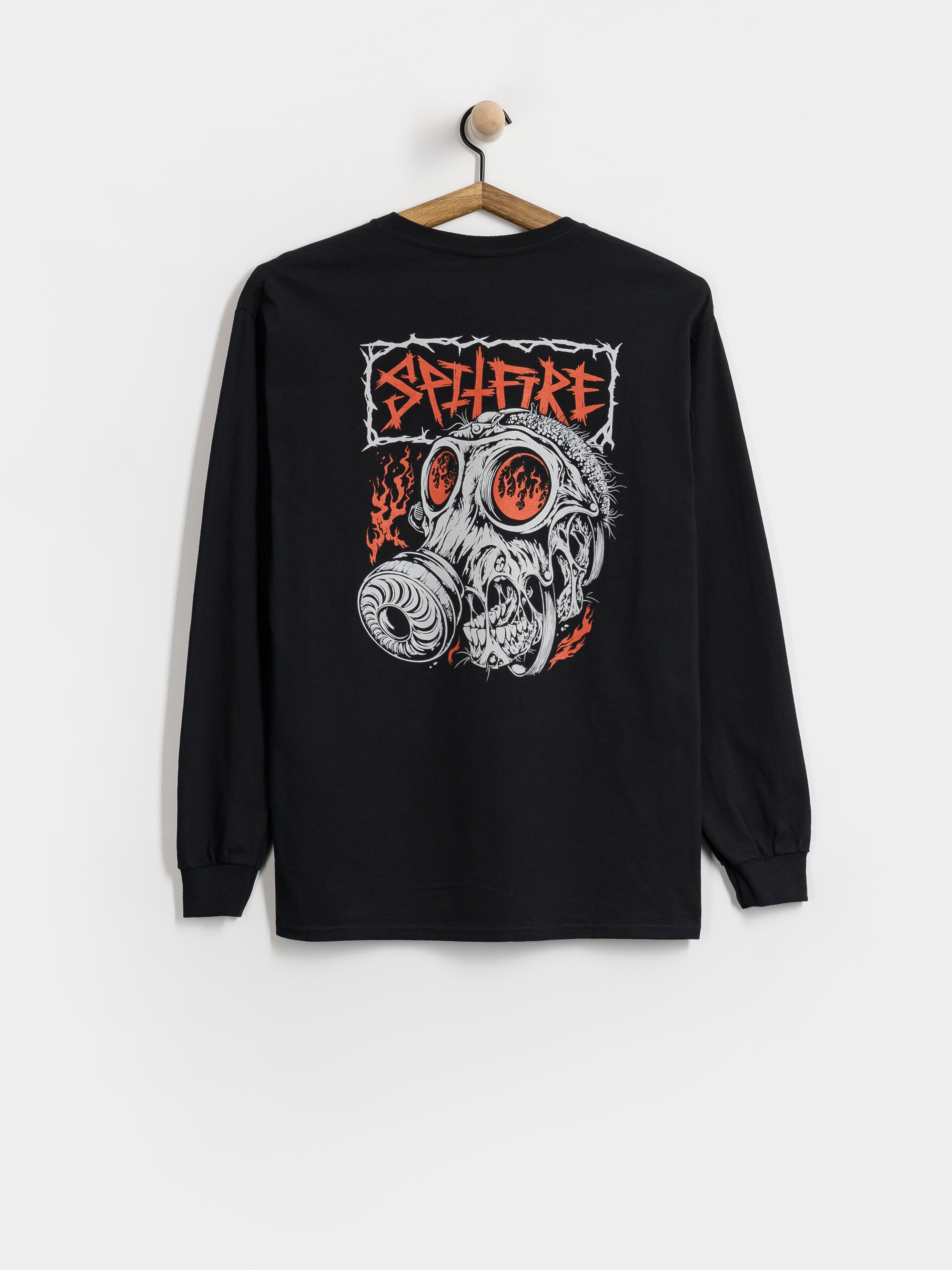 Spitfire Longsleeve Gas Mask (black w/multi color prints)