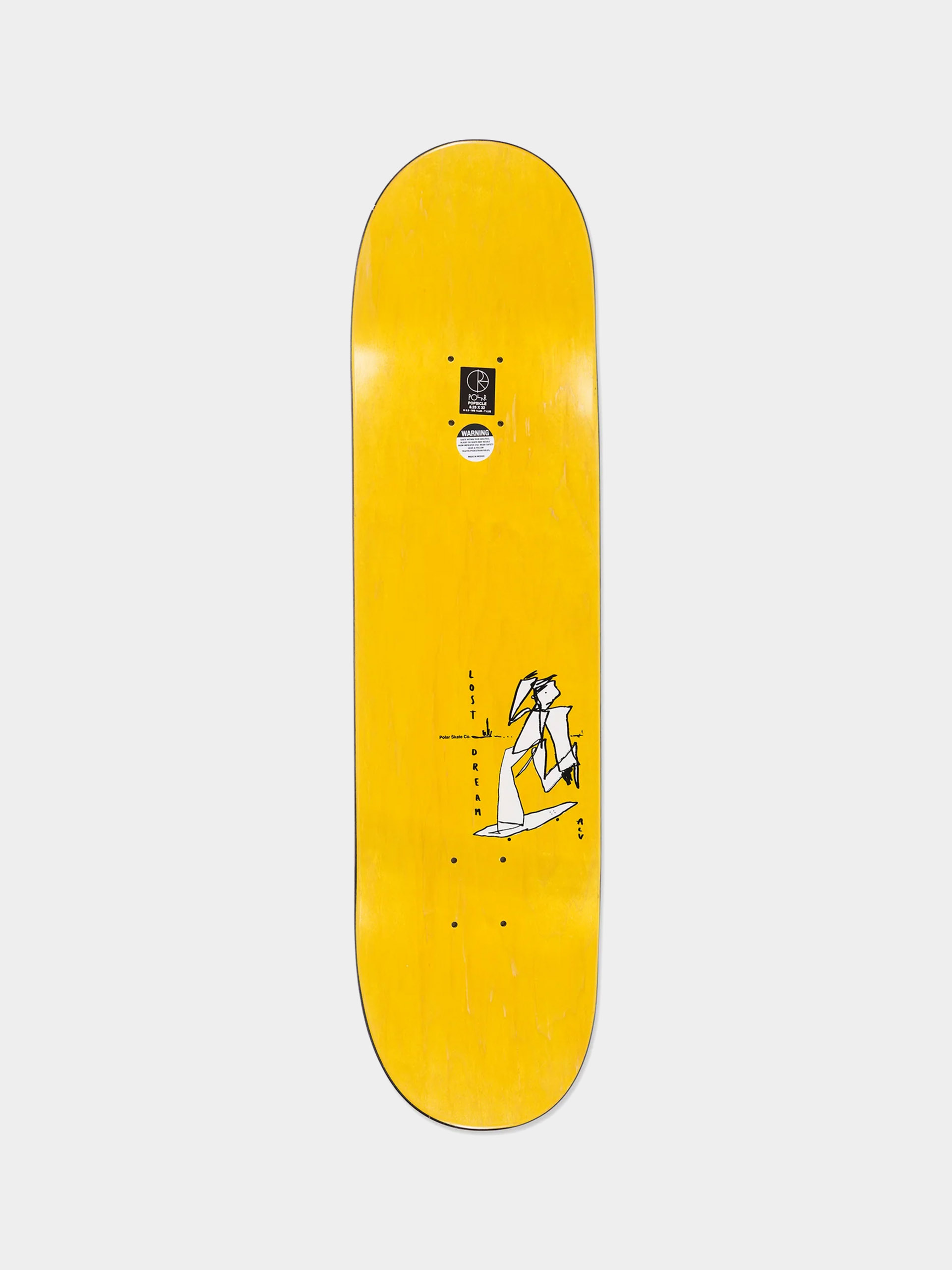 Polar Skate Deck Team Alv Soul Portrait (grey)