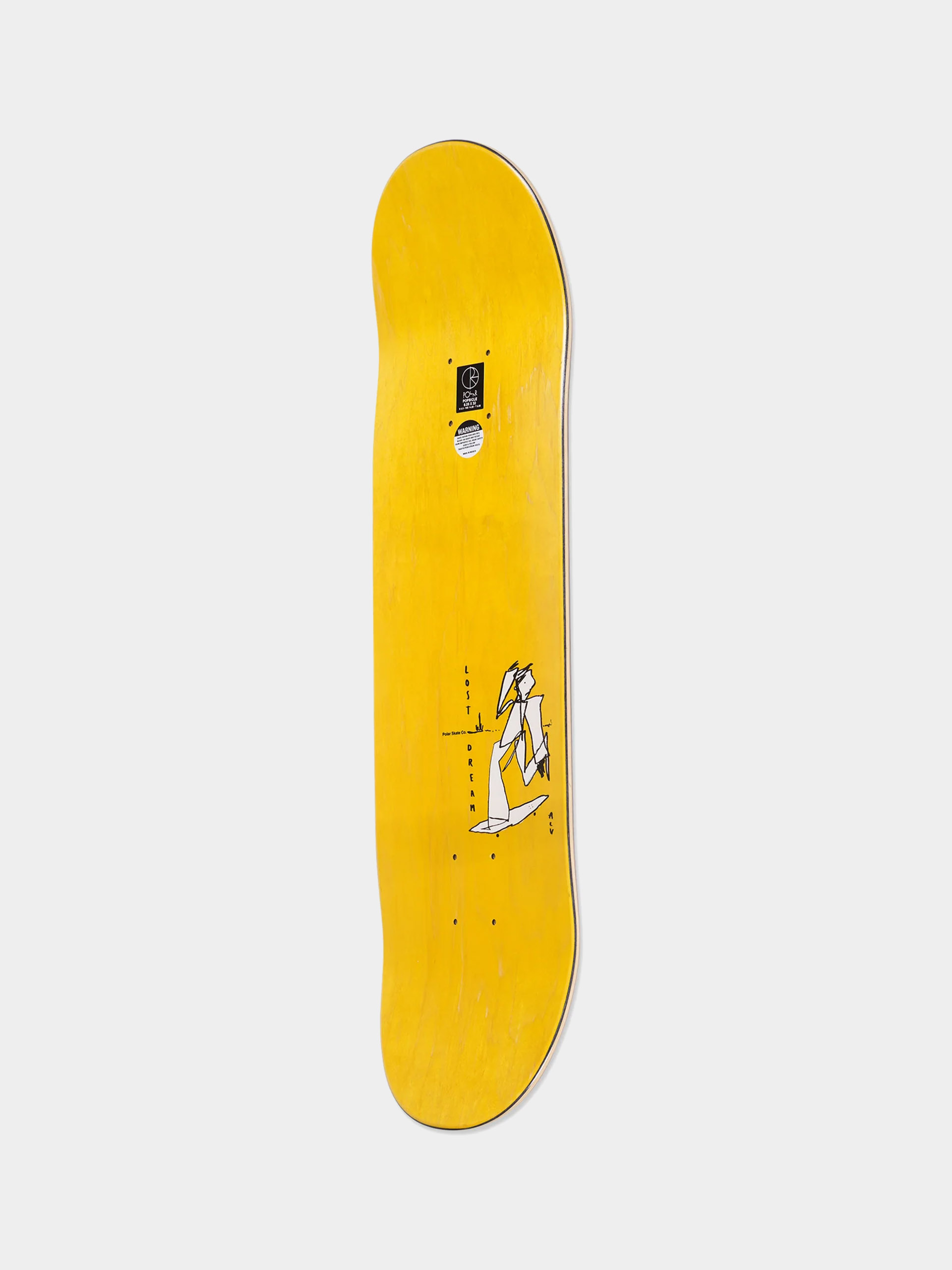 Polar Skate Deck Team Alv Soul Portrait (grey)