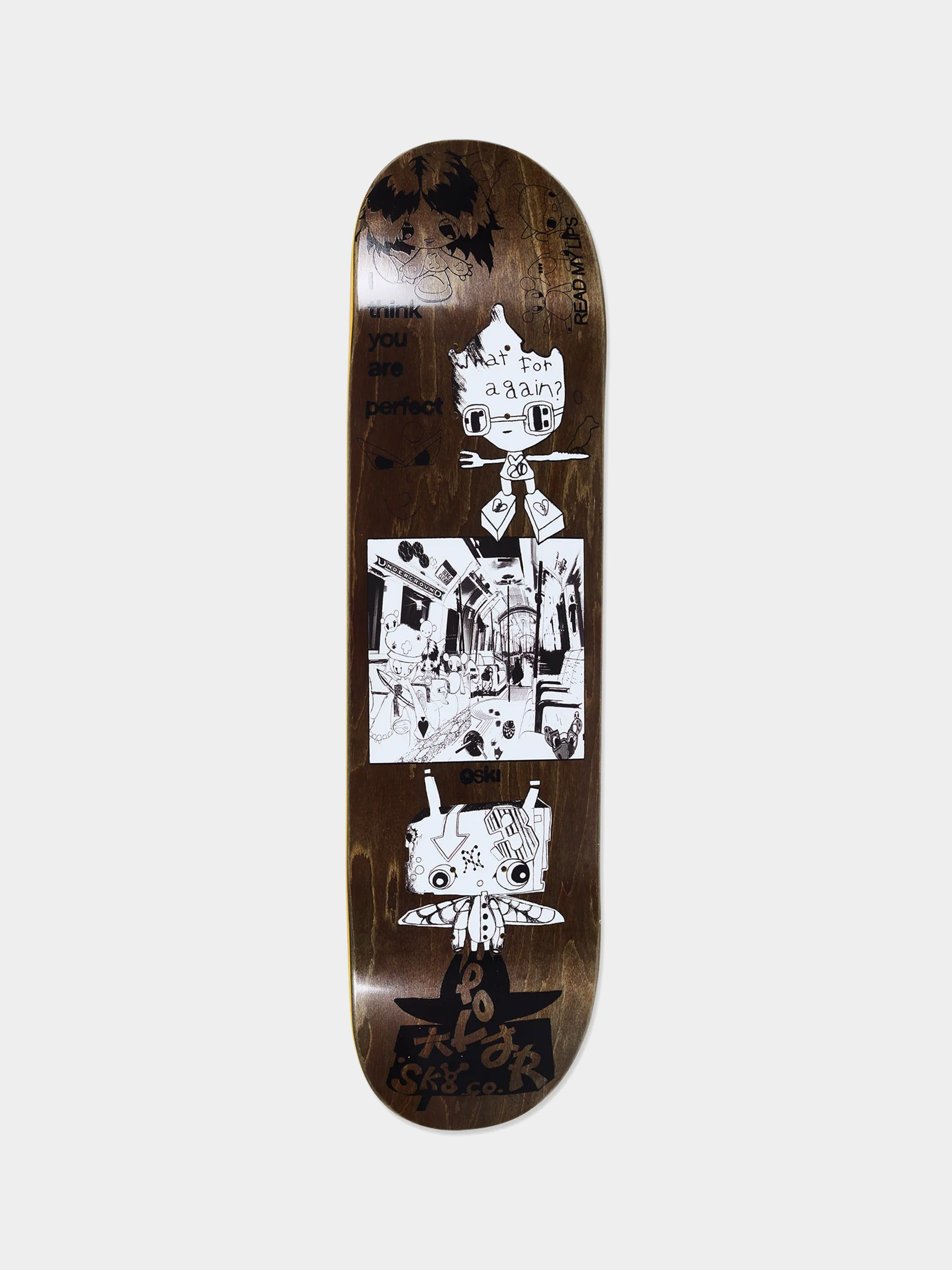 Polar Skate Deck Oski I Think You Perfect SHORT (brown)