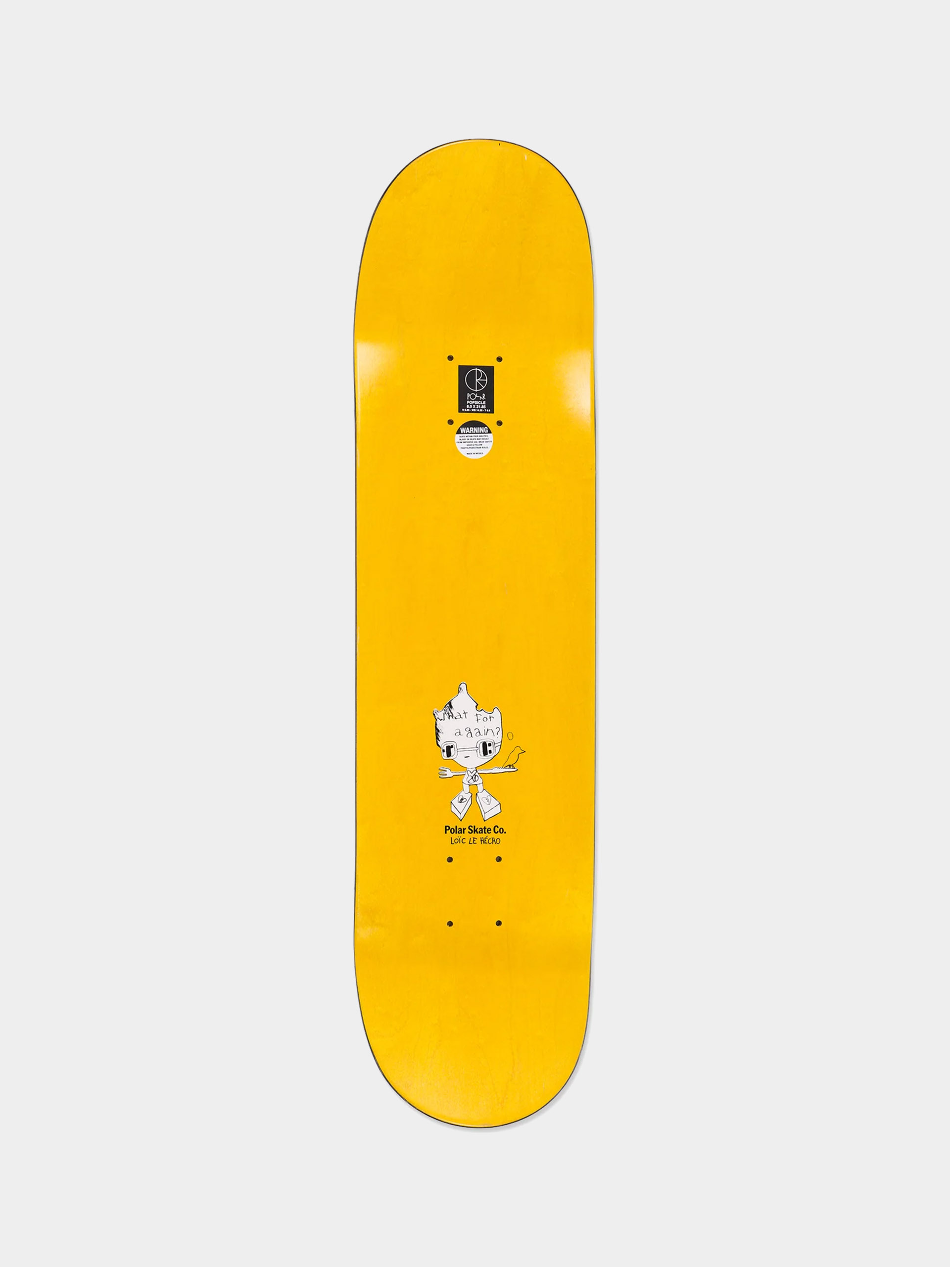 Polar Skate Deck Oski I Think You Perfect (yellow)