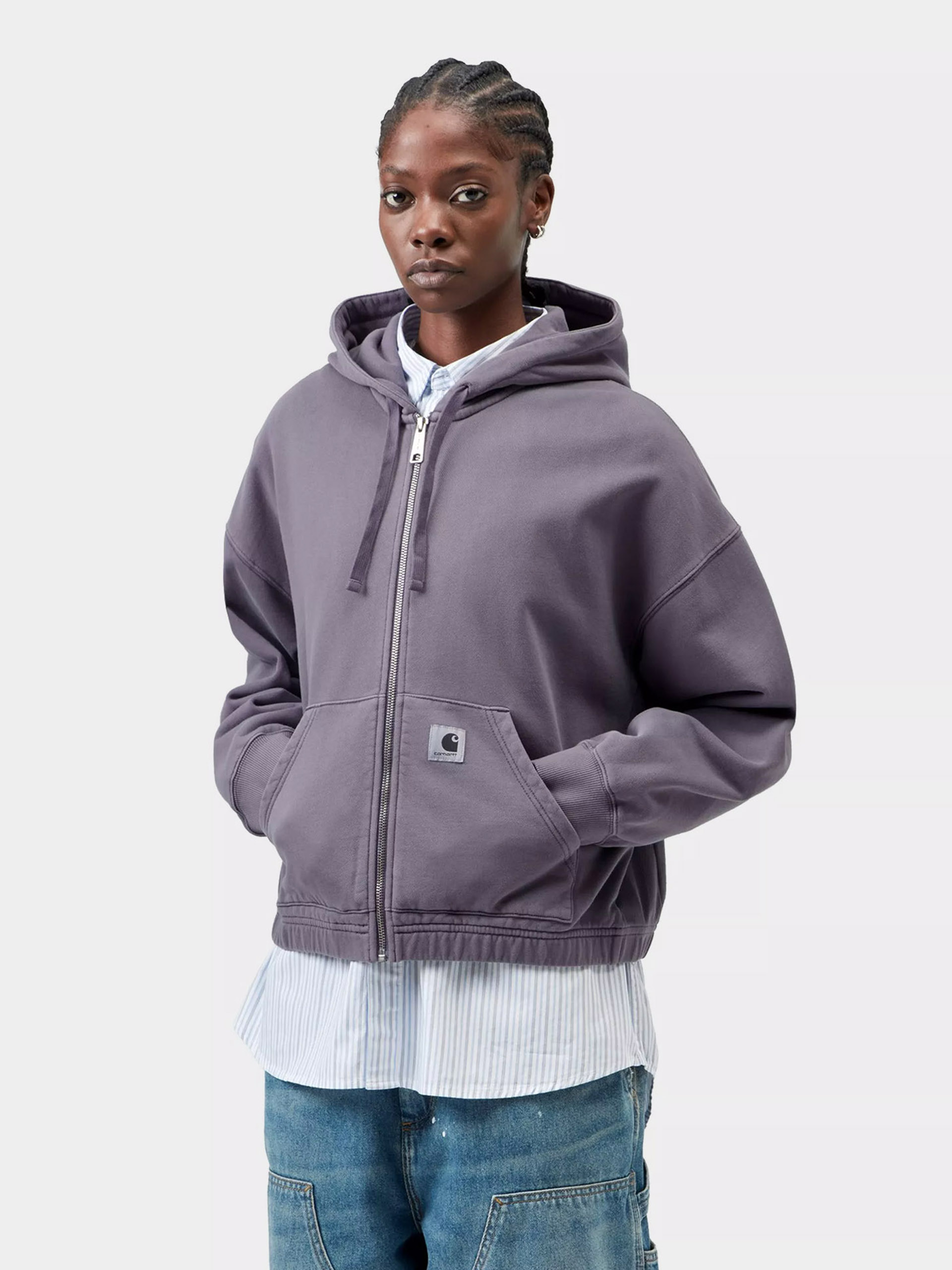 Carhartt WIP American Script ZHD Hoodie - violet (huckleberry)