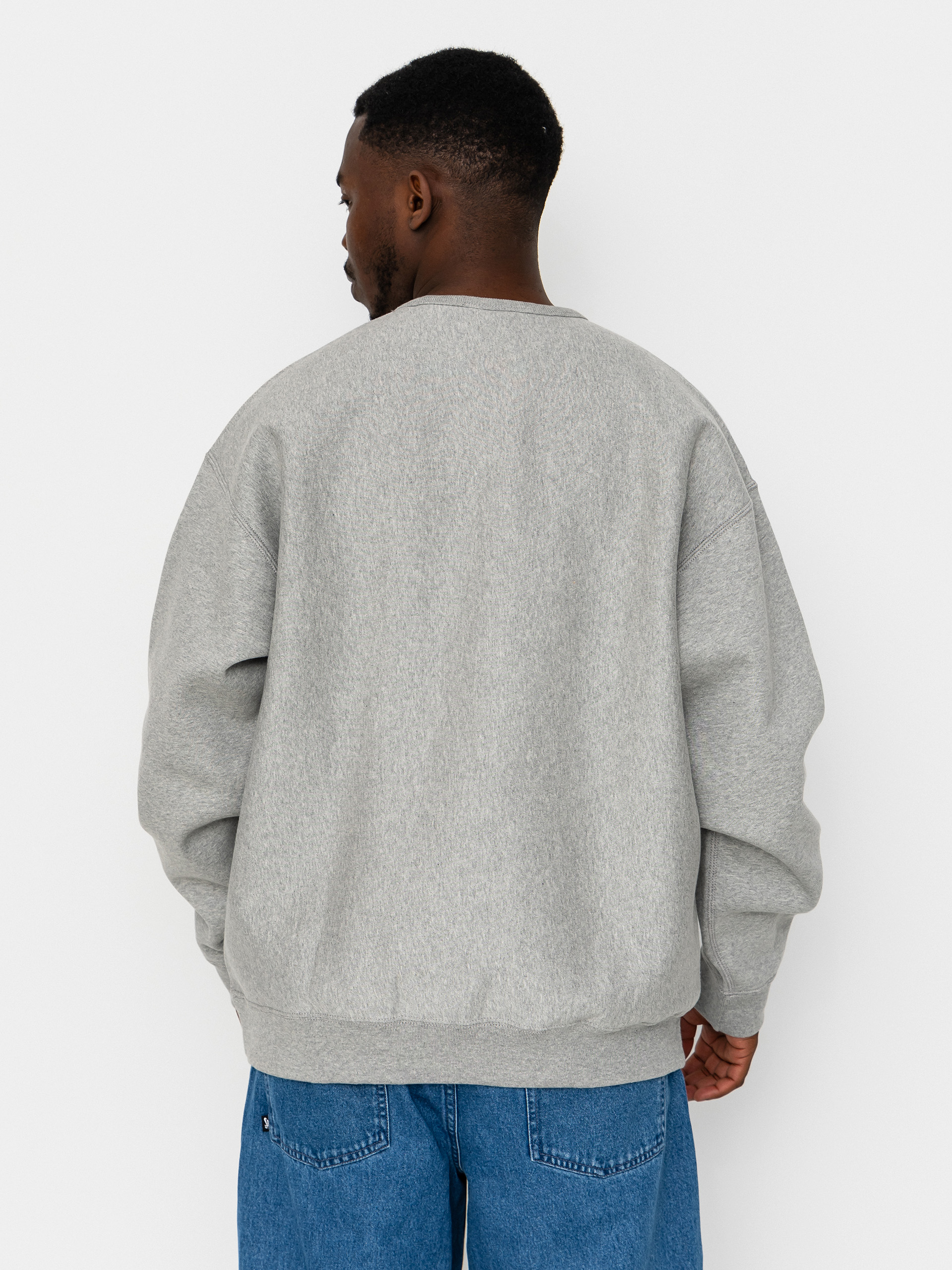 Nike SB Solo Swoosh Sweatshirt (dk grey heather/white)