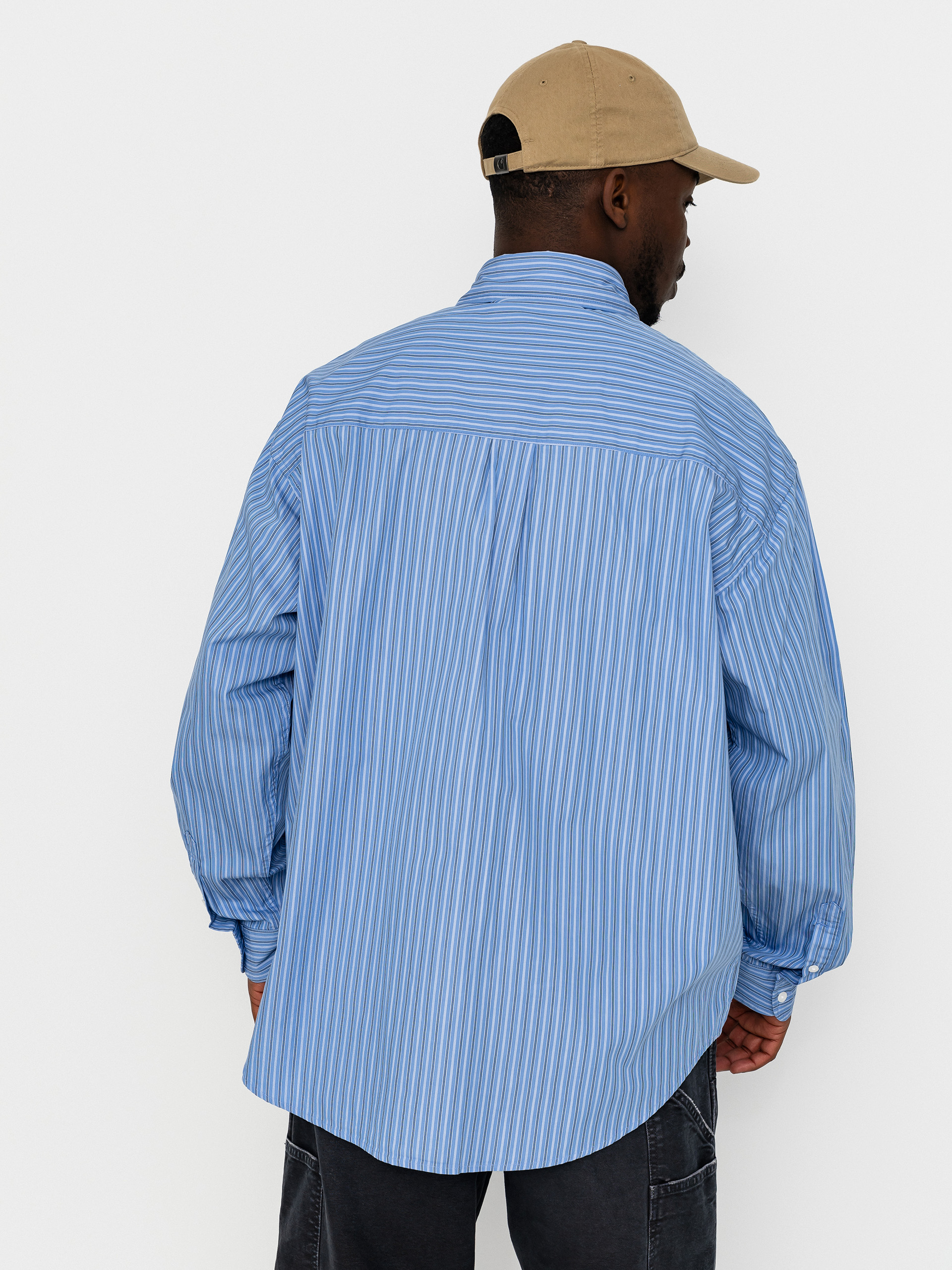 Carhartt WIP Keene Shirt (keene stripe curacao)