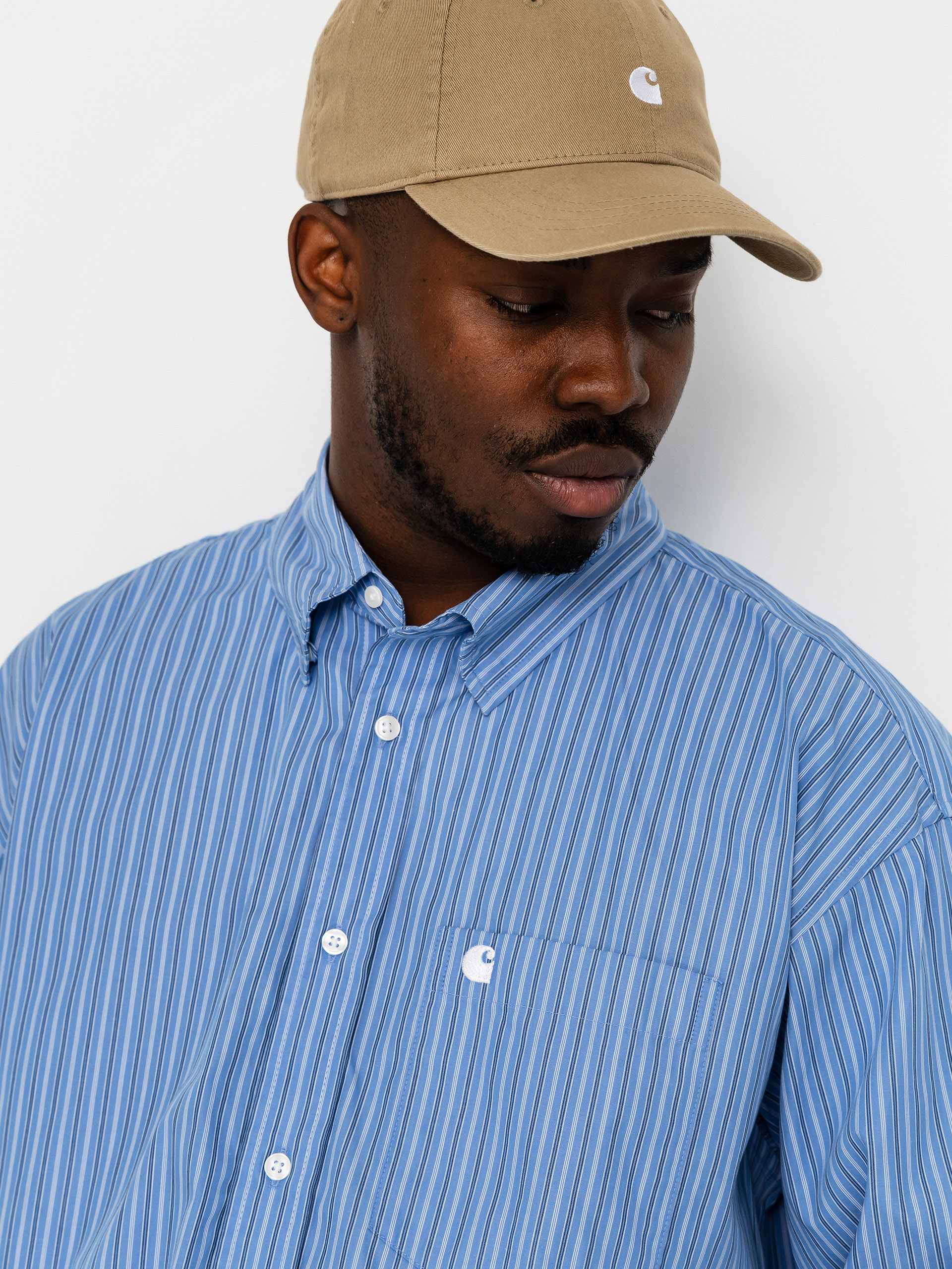 Carhartt WIP Keene Shirt (keene stripe curacao)