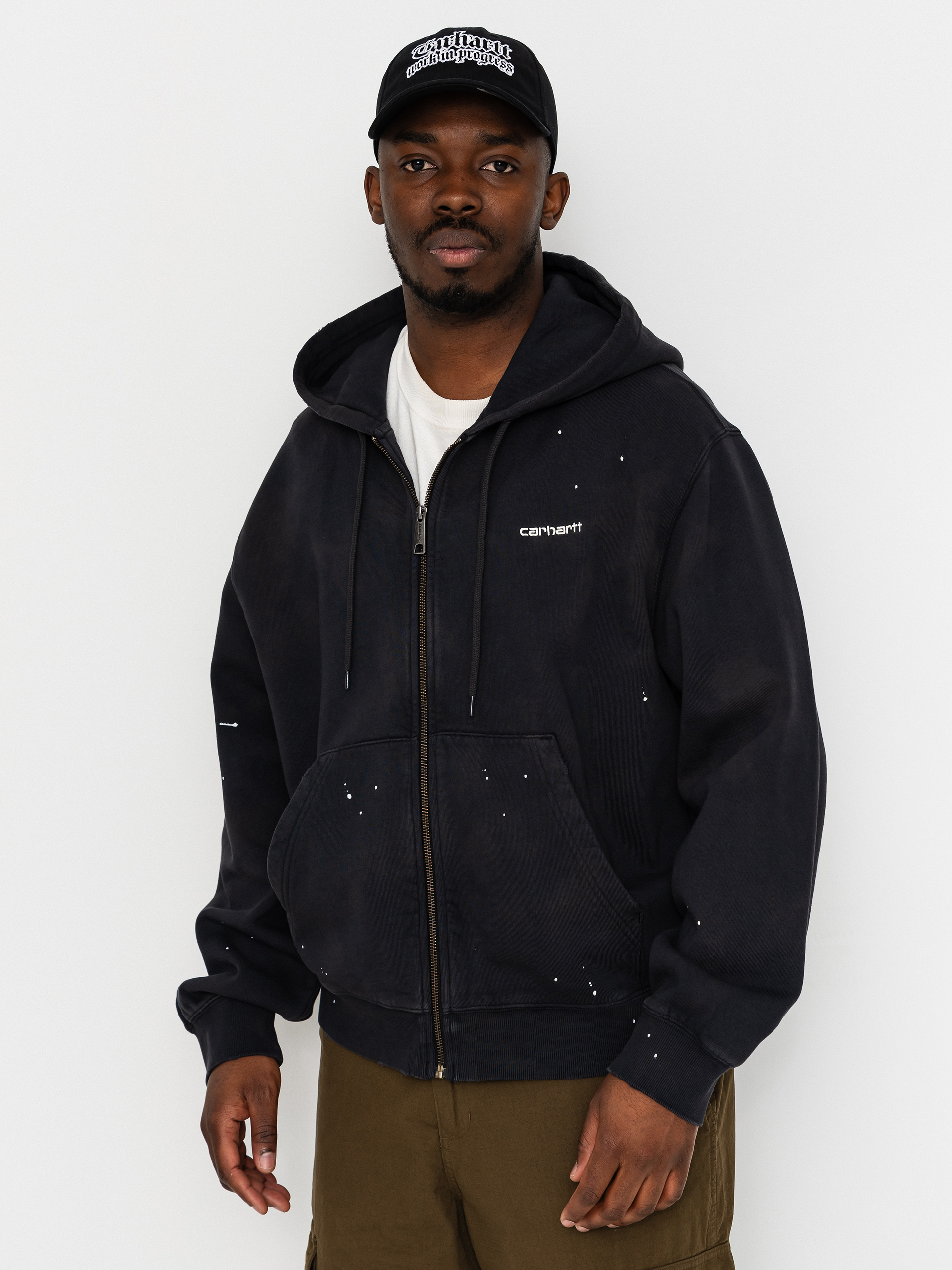Carhartt WIP American Script ZHD Hoodie - grey (ash heather)