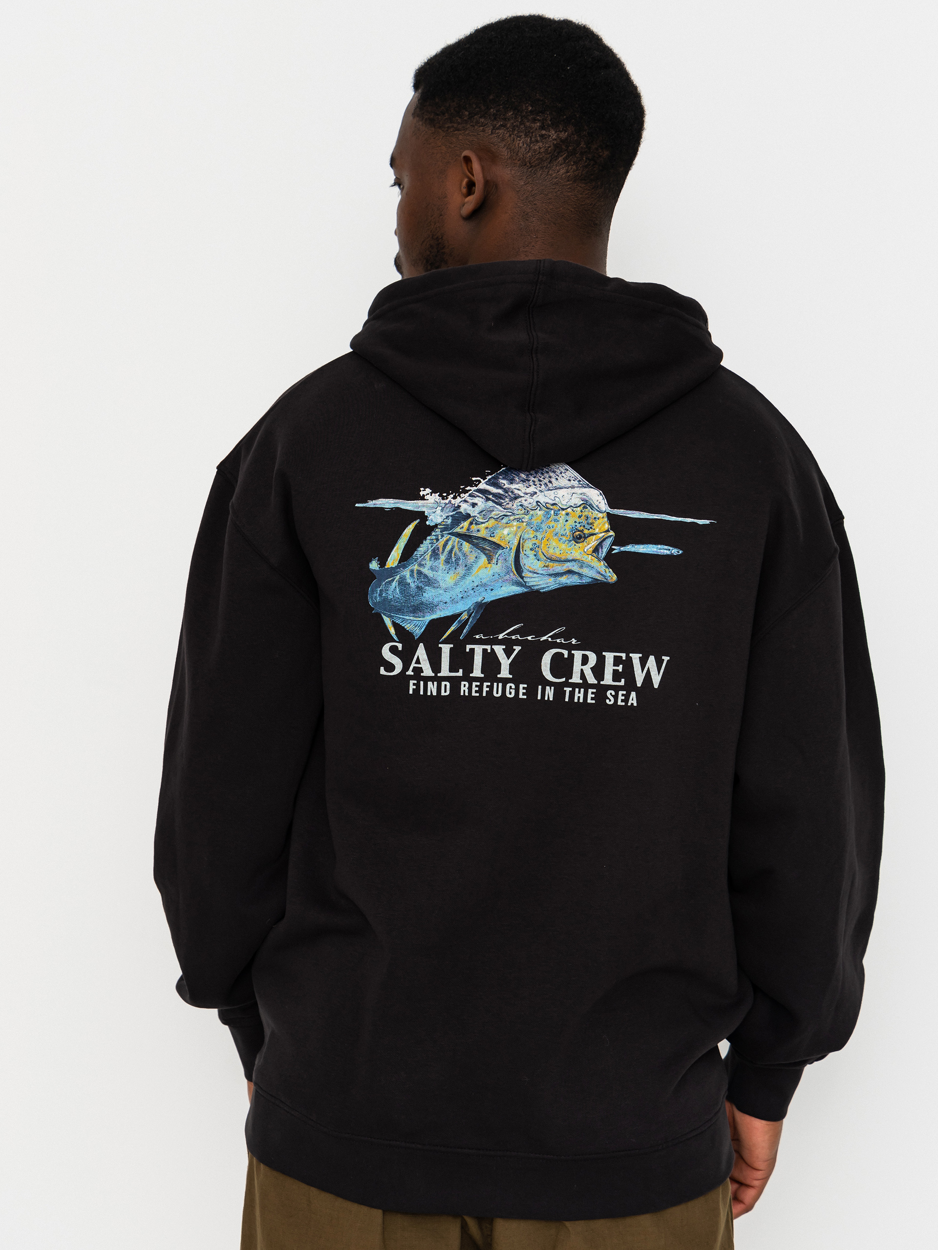 Salty Crew Hoodie Mahi Surface HD (black)
