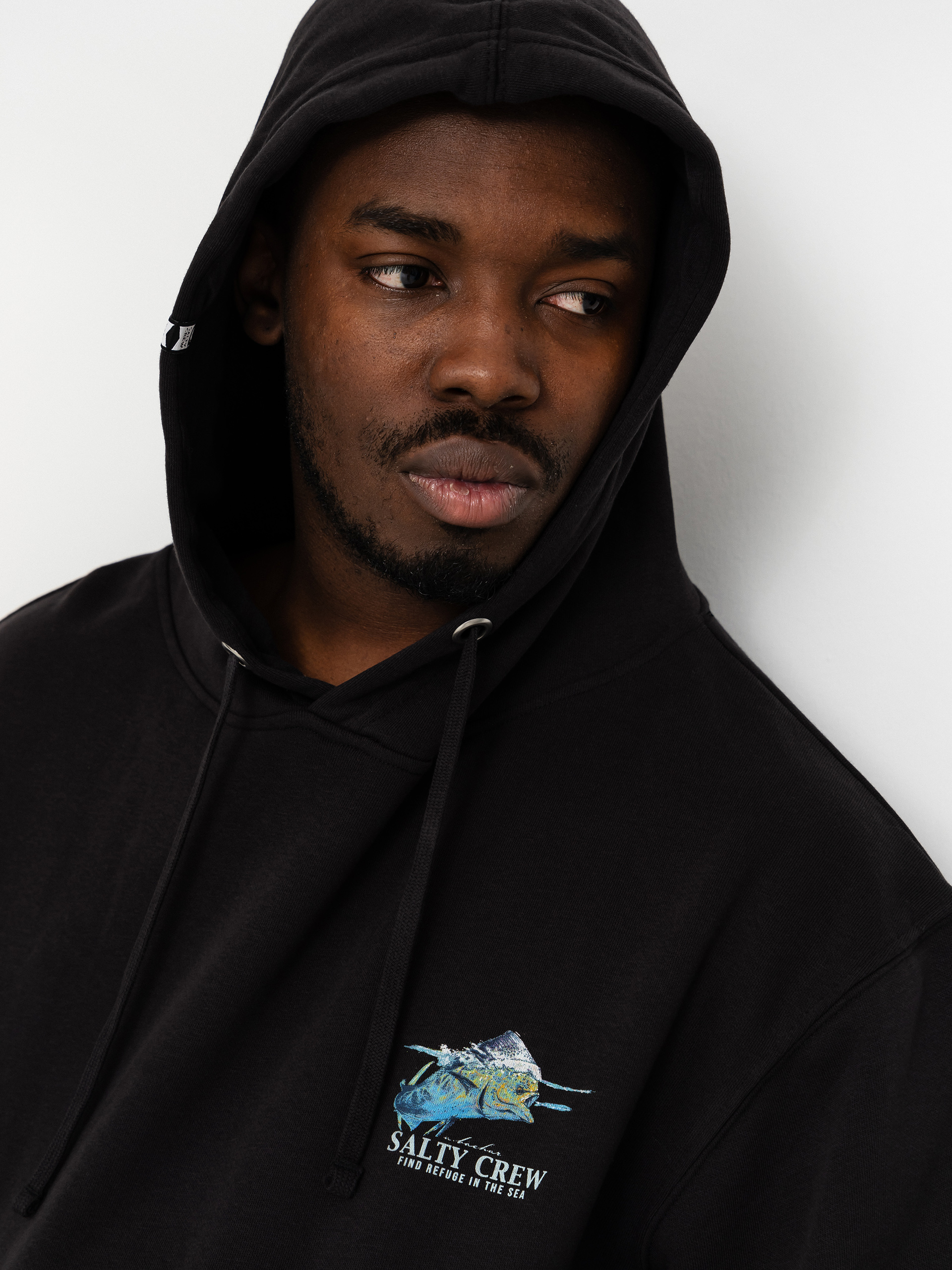 Salty Crew Hoodie Mahi Surface HD (black)