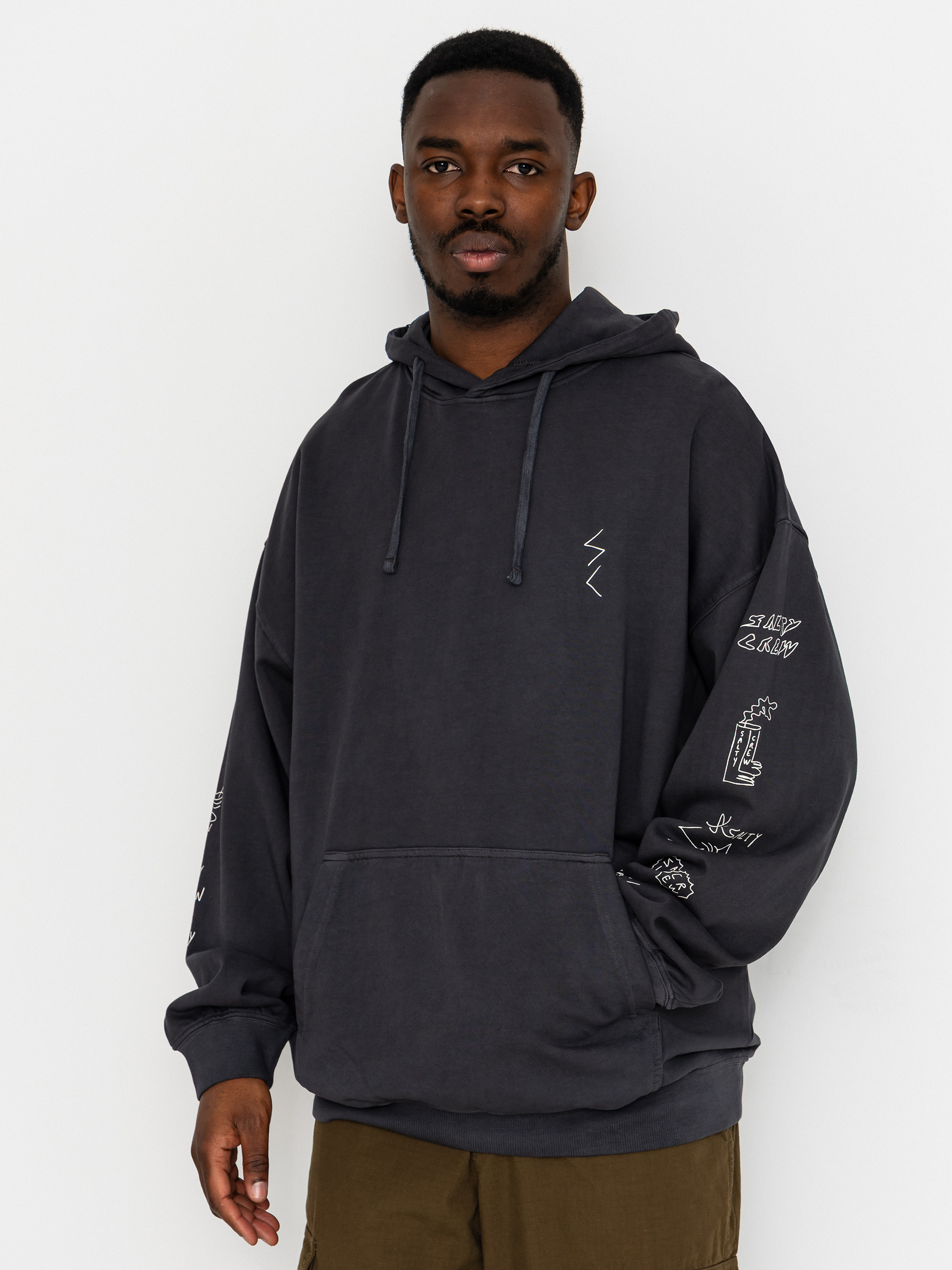 Salty Crew Hoodie Reel Lb HD (pirate black)