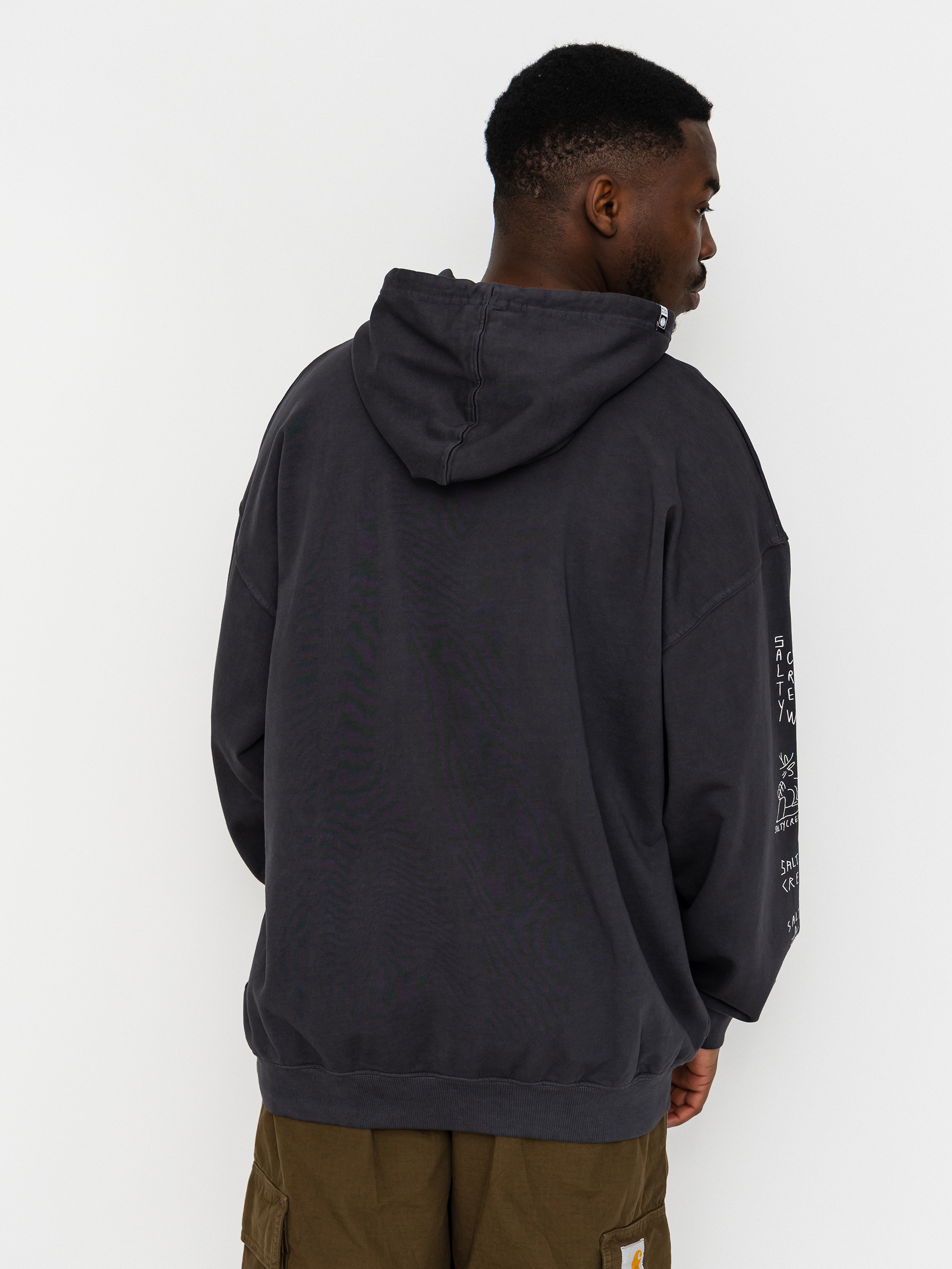 Salty Crew Hoodie Reel Lb HD (pirate black)