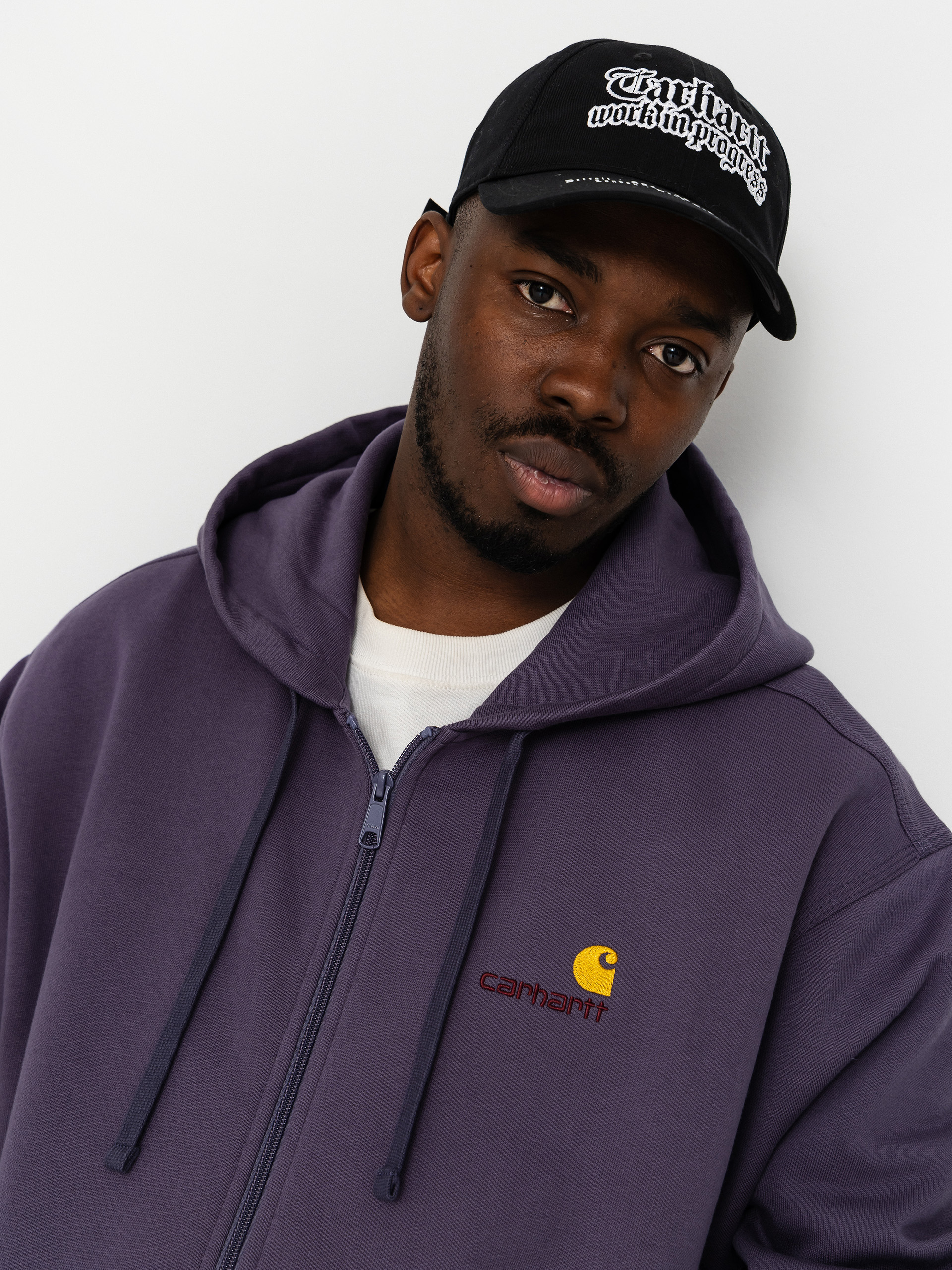 Carhartt WIP Hoodie American Script ZHD (shady purple)