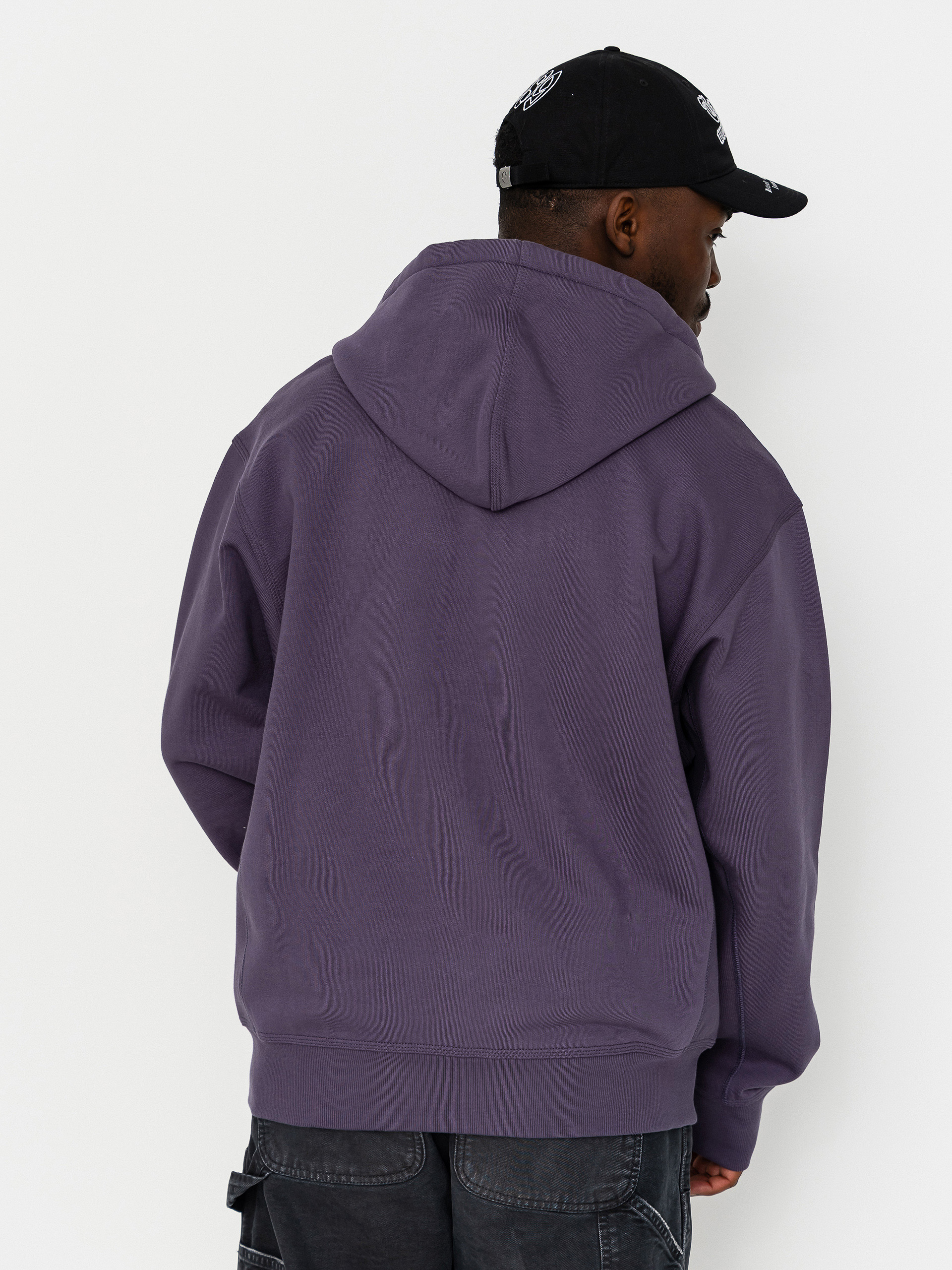 Carhartt WIP Hoodie American Script ZHD - violet (shady purple)
