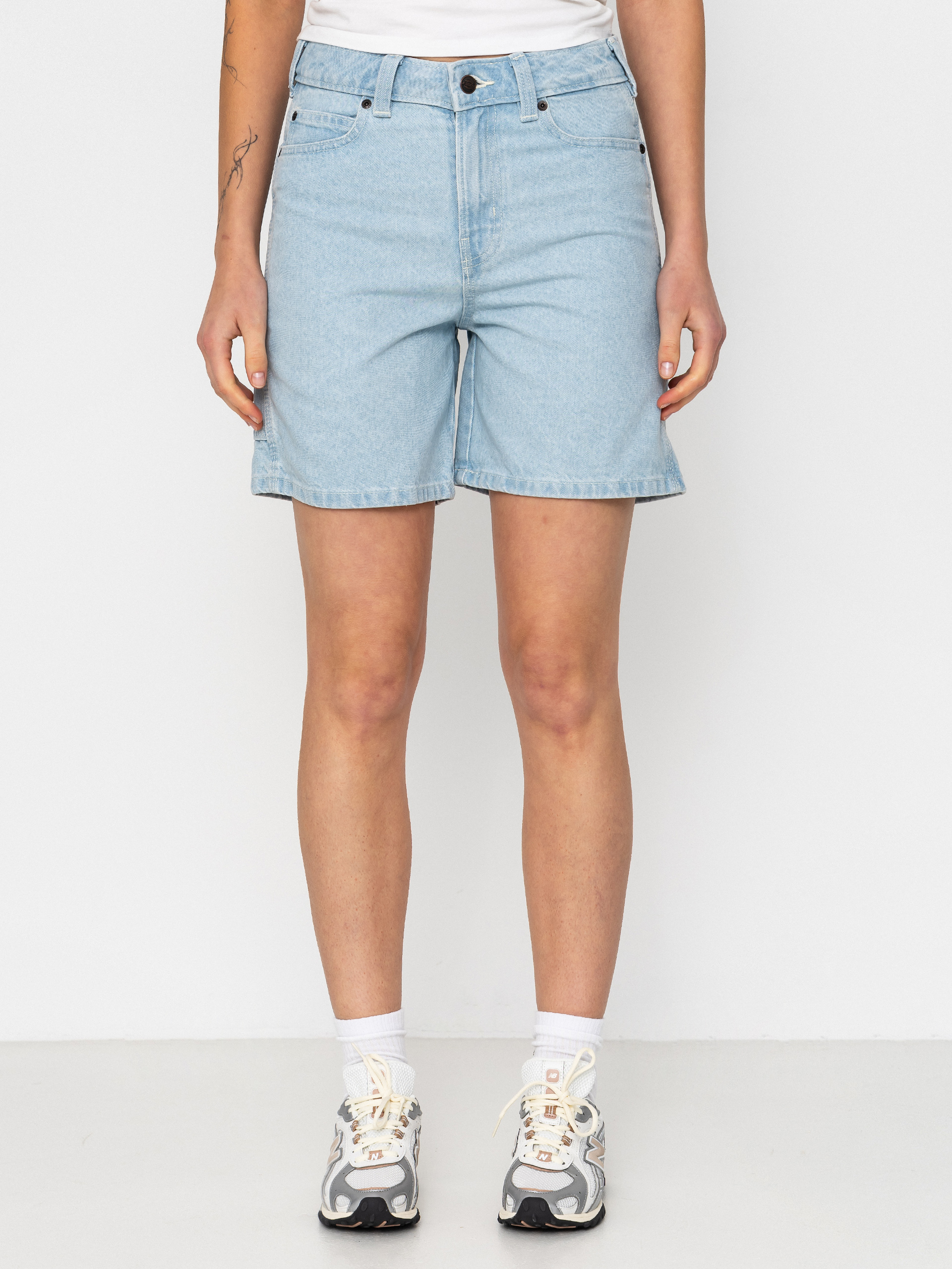 Dickies 993 7 Inch Carpenter Wmn Shorts (vintage aged blue)