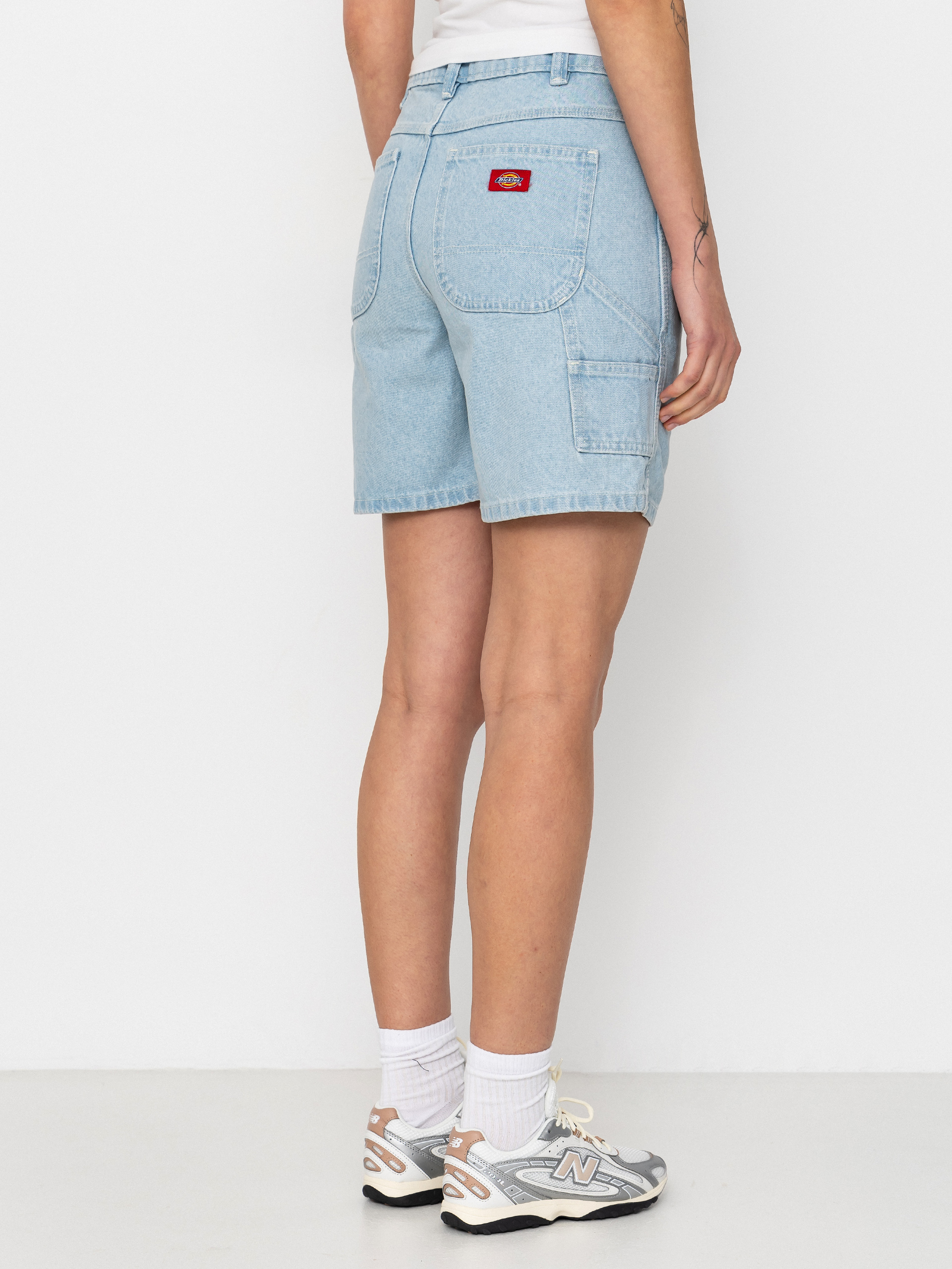 Dickies 993 7 Inch Carpenter Wmn Shorts (vintage aged blue)