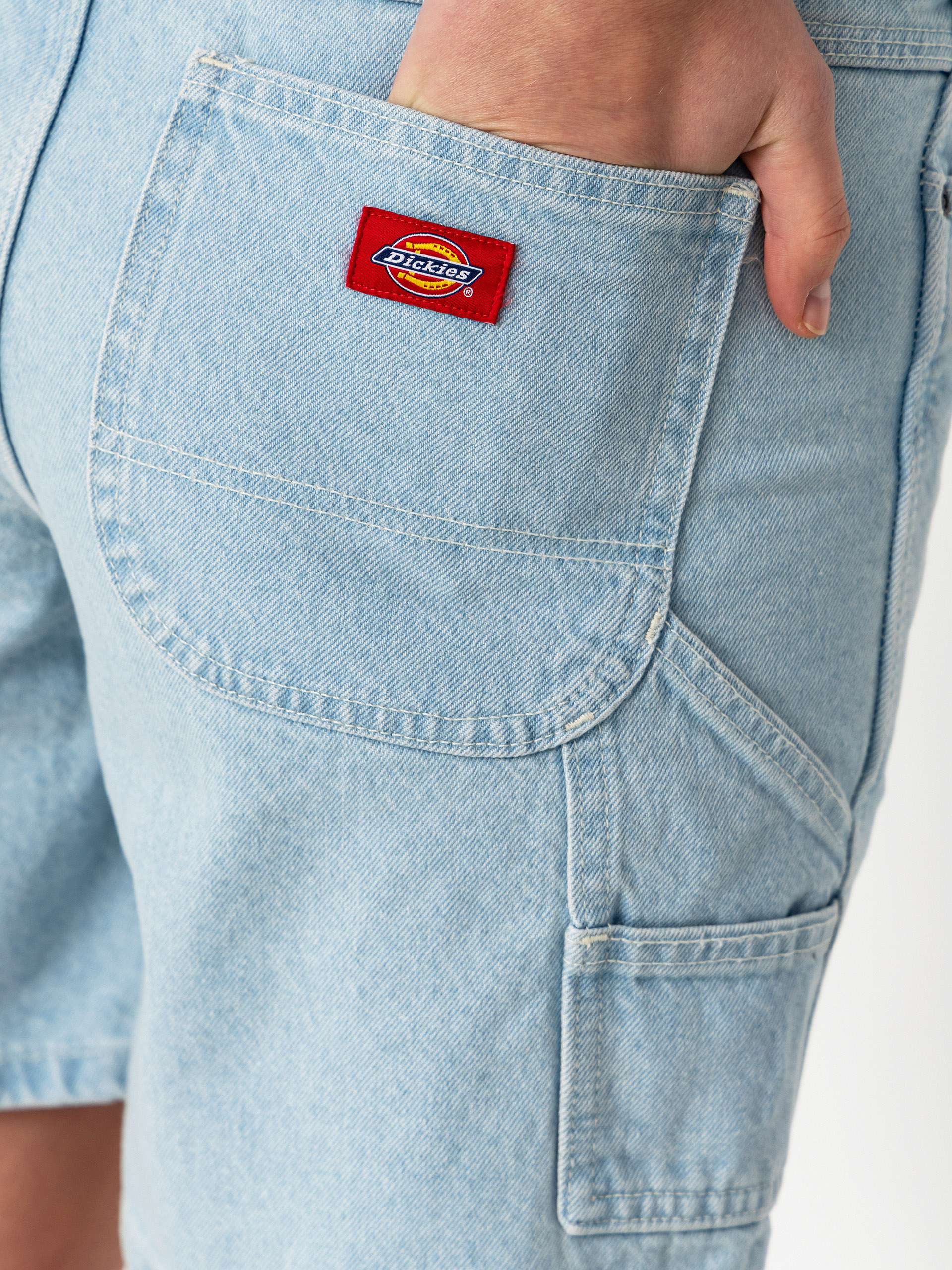 Dickies 993 7 Inch Carpenter Wmn Shorts (vintage aged blue)