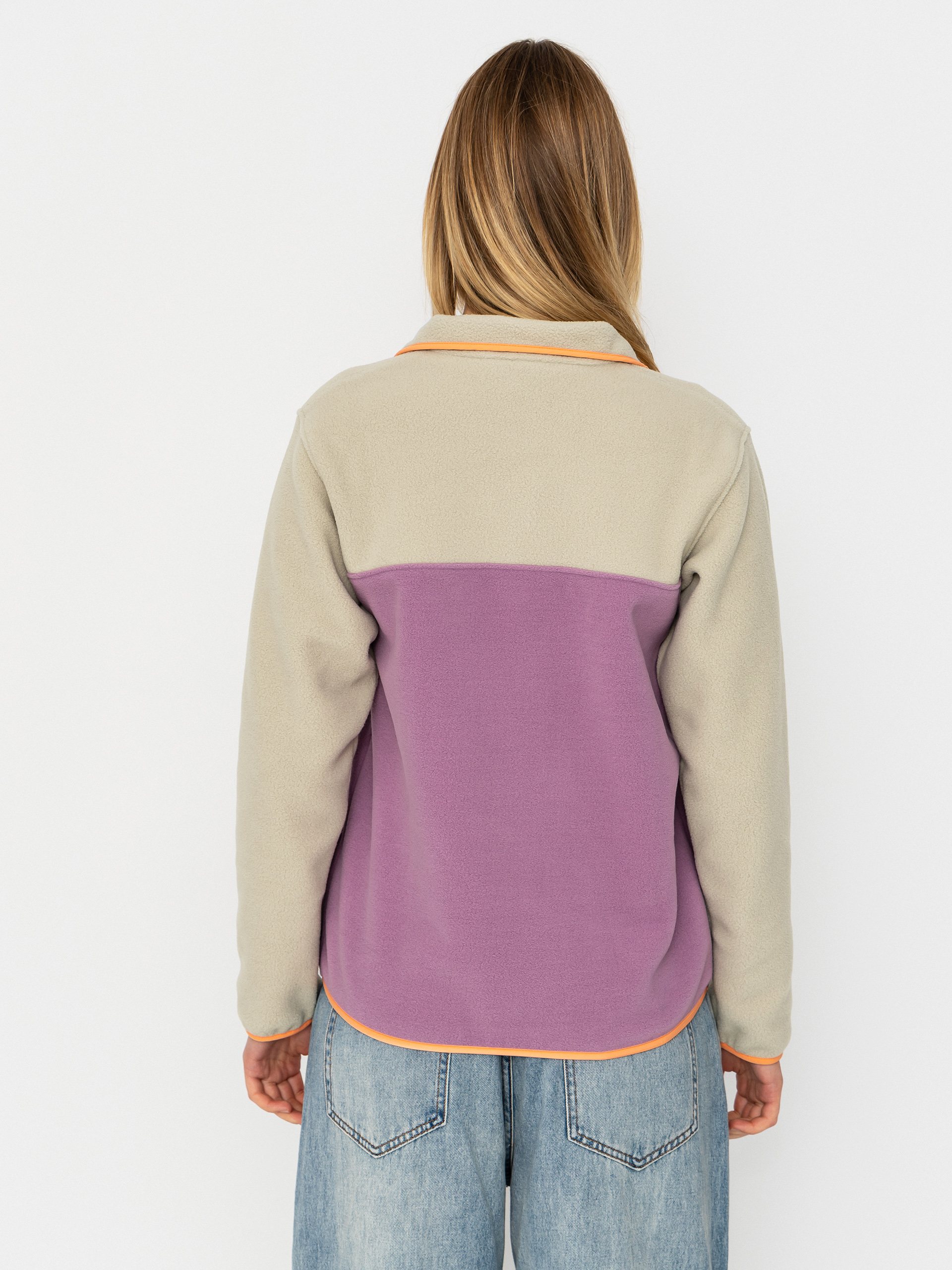 Damen Patagonia Lightweight Synchilla Snap T Fleece Jacke (light violet)