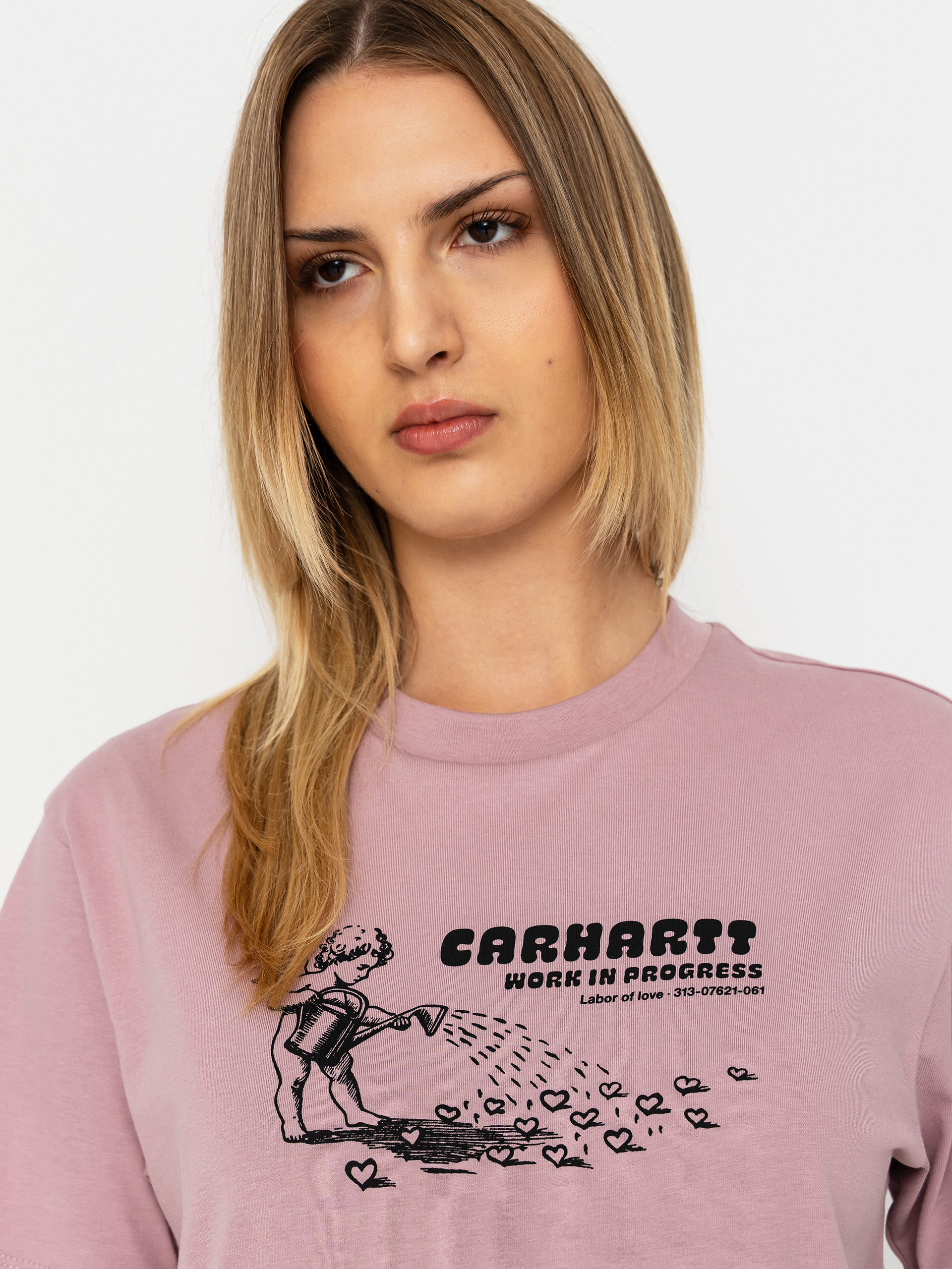 Carhartt WIP T-Shirt Bumper Sticker Wmn (hortensia)