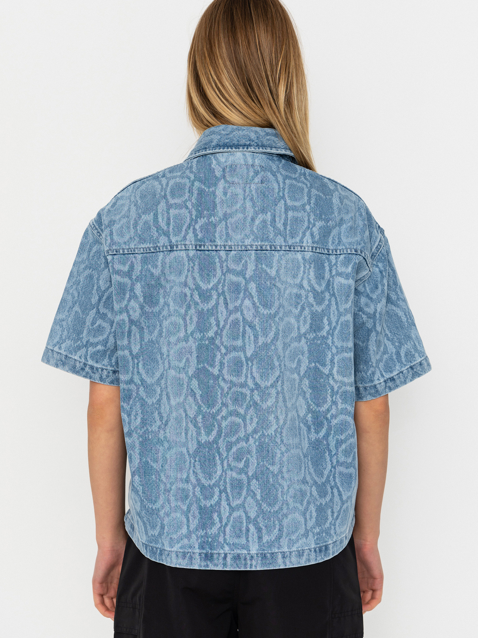 Carhartt WIP Hemd Snake Lovilia Wmn (snake camo blue)