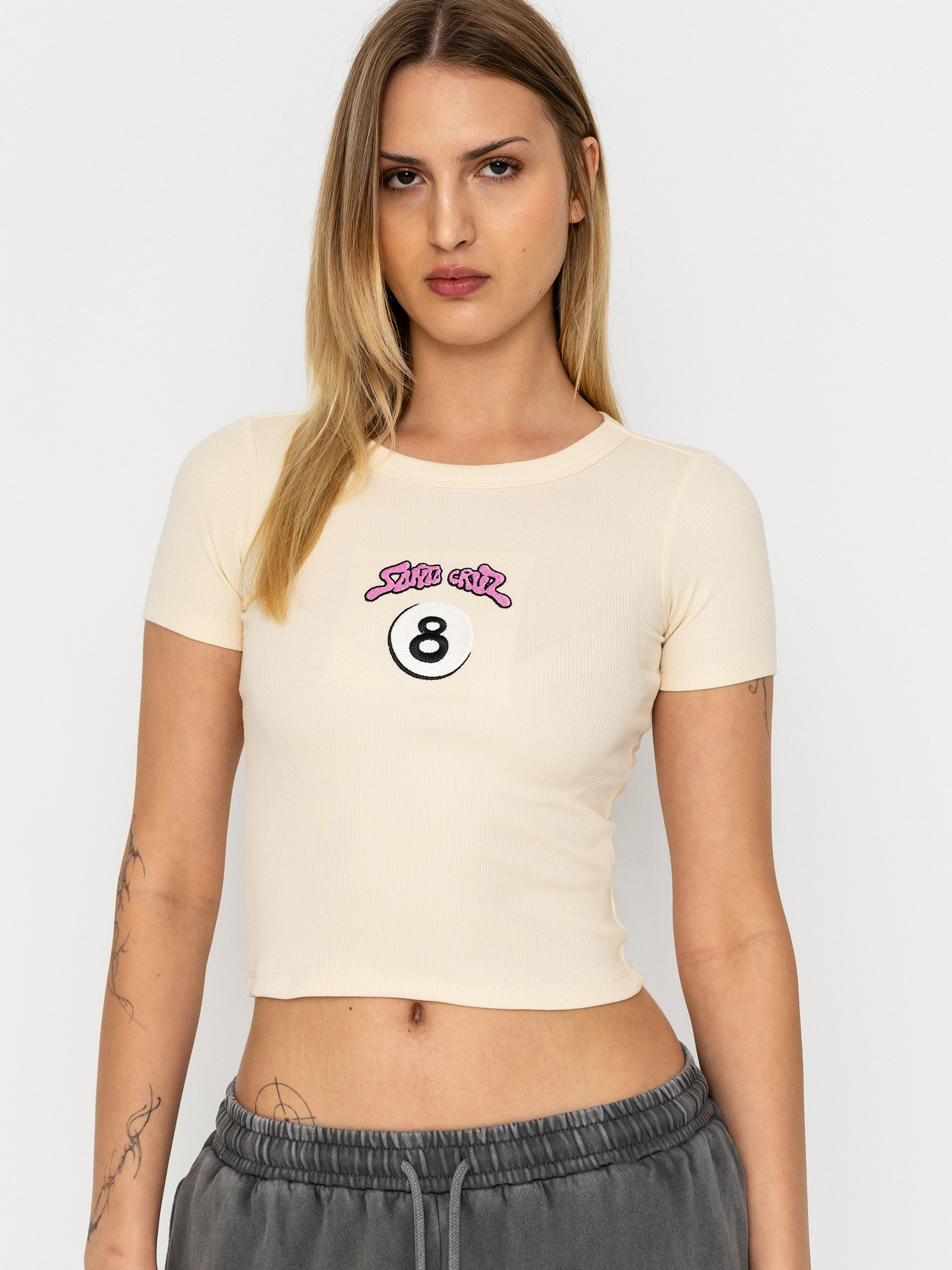 Santa Cruz Winkowski Ocho Front T-shirt Wmn (chalk)
