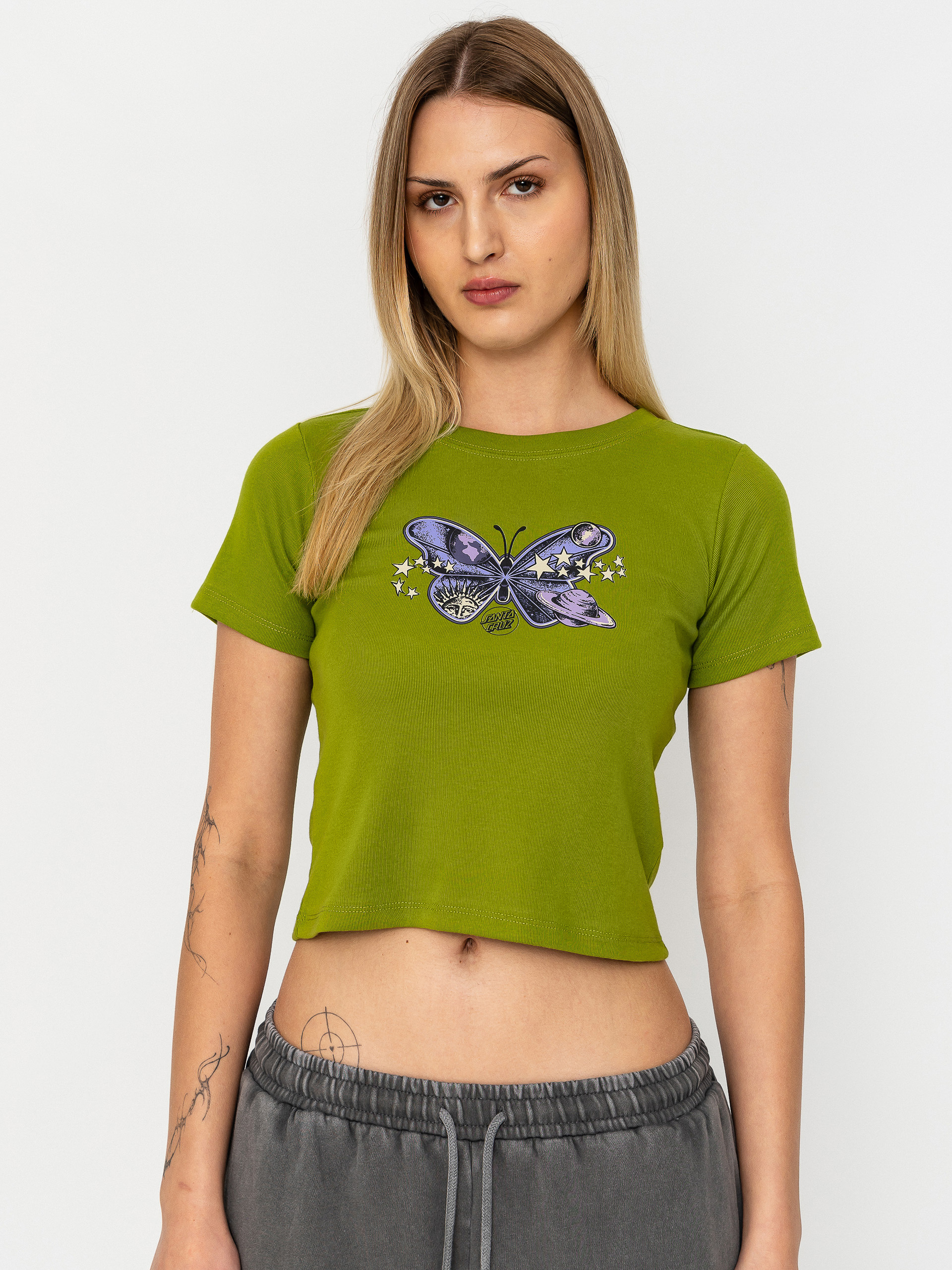 Santa Cruz Galaxy Butterfly Wmn T-Shirt (pesto)