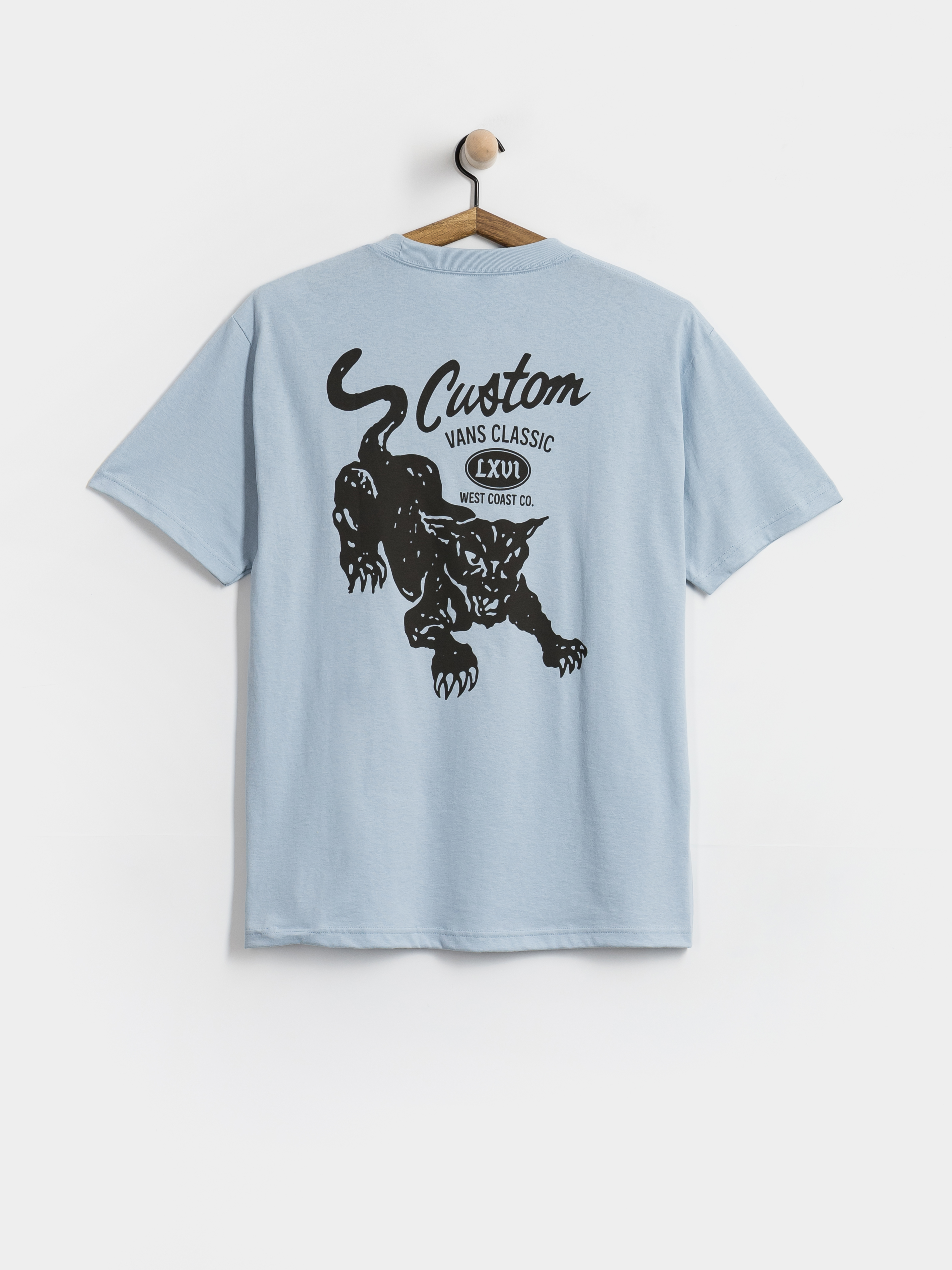 Vans T-Shirt Custom Cat (soft slate)