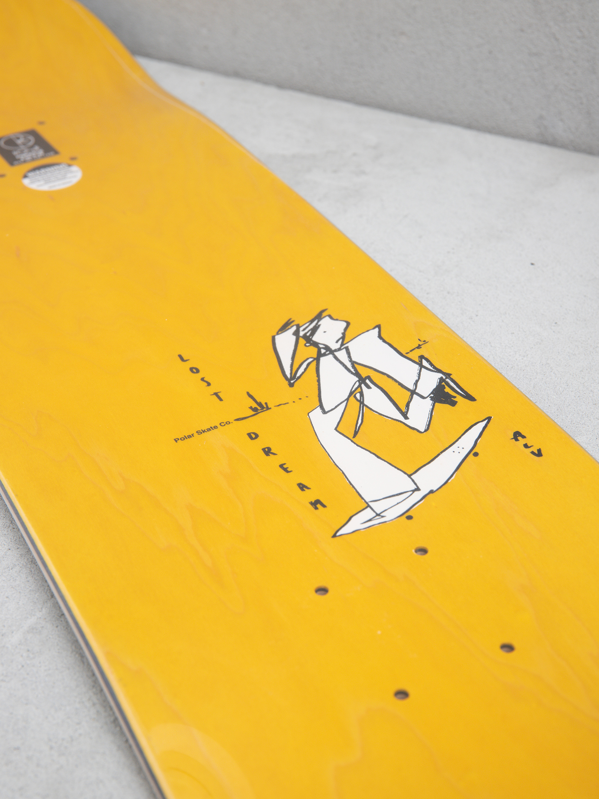 Polar Skate Deck Team Alv Soul Portrait (grey)
