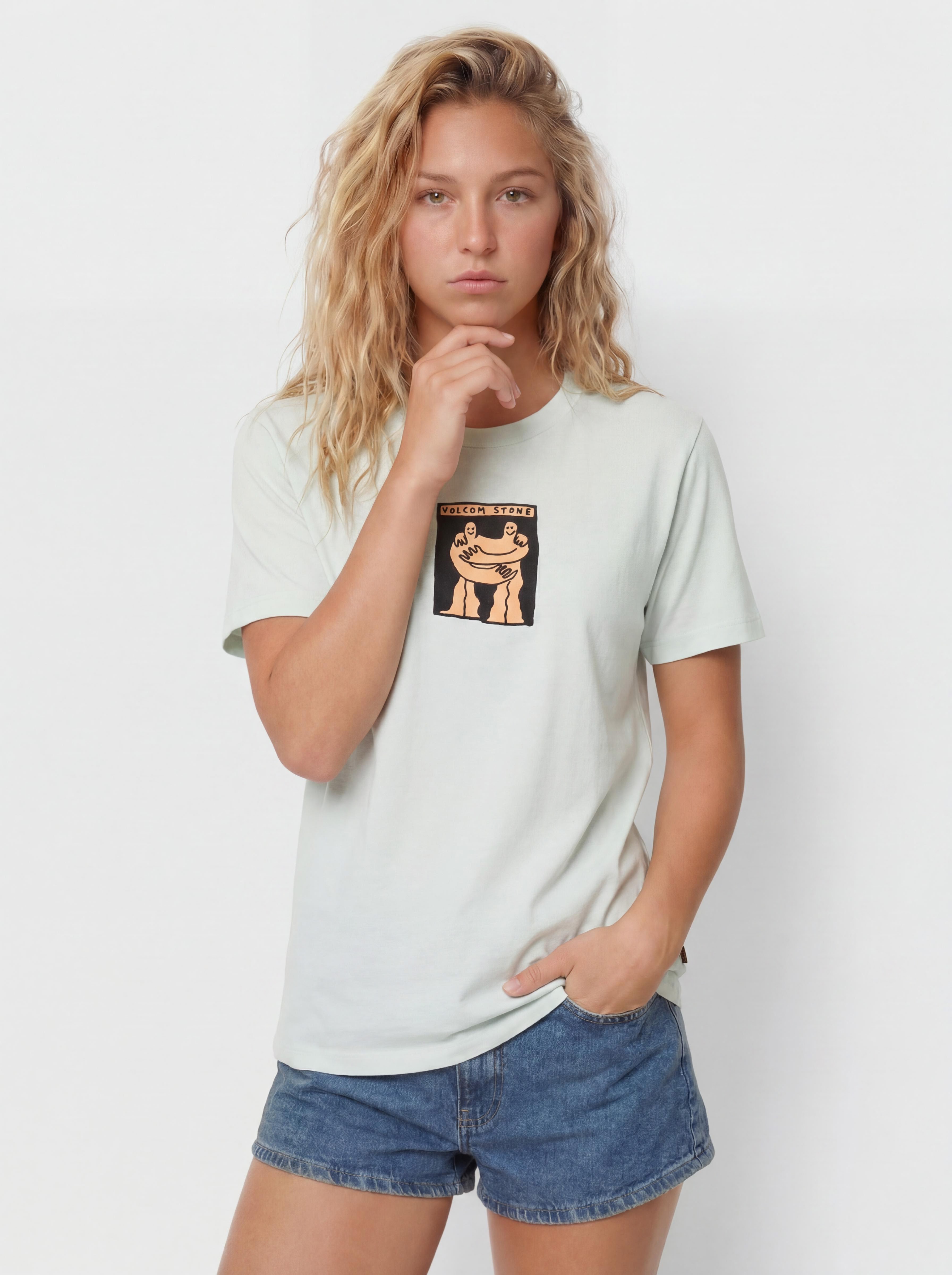 Volcom Downtown T-shirt Wmn (cloud blue)