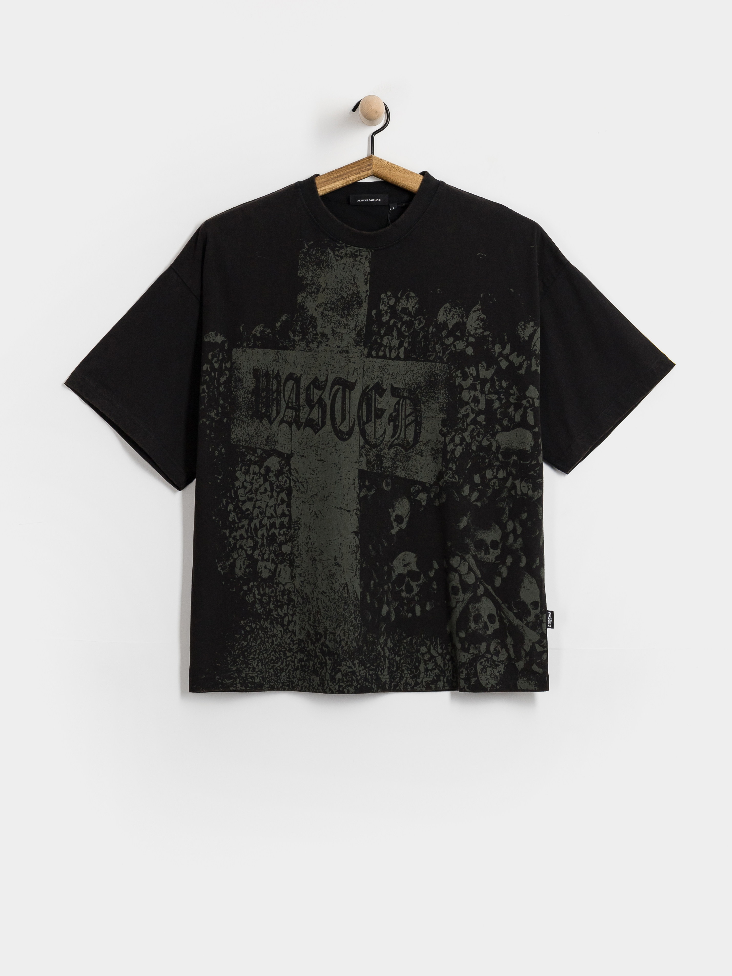 Wasted Paris Catacombs Boxy T-Shirt (faded black)