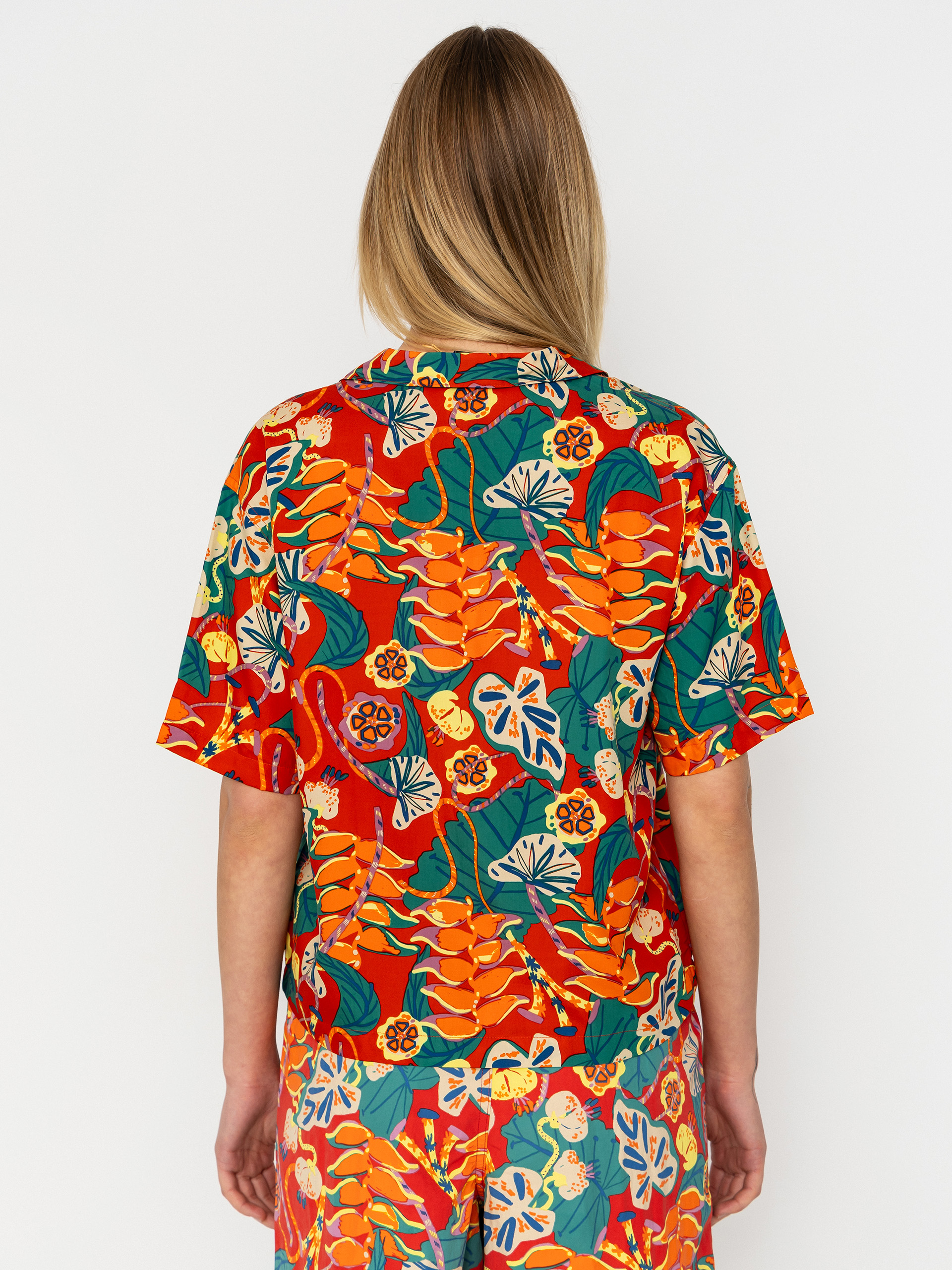 Patagonia Shirt Tidal Threads Wmn (tropiclimb/hot ember)
