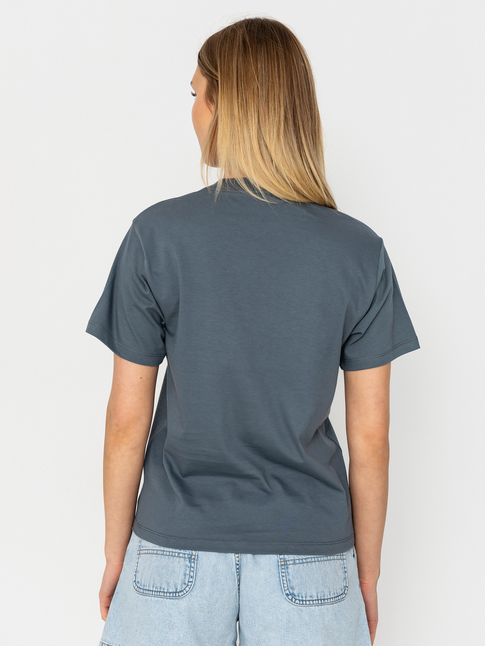 Carhartt WIP T-Shirt Pocket Heart Wmn (cozy blue/red)