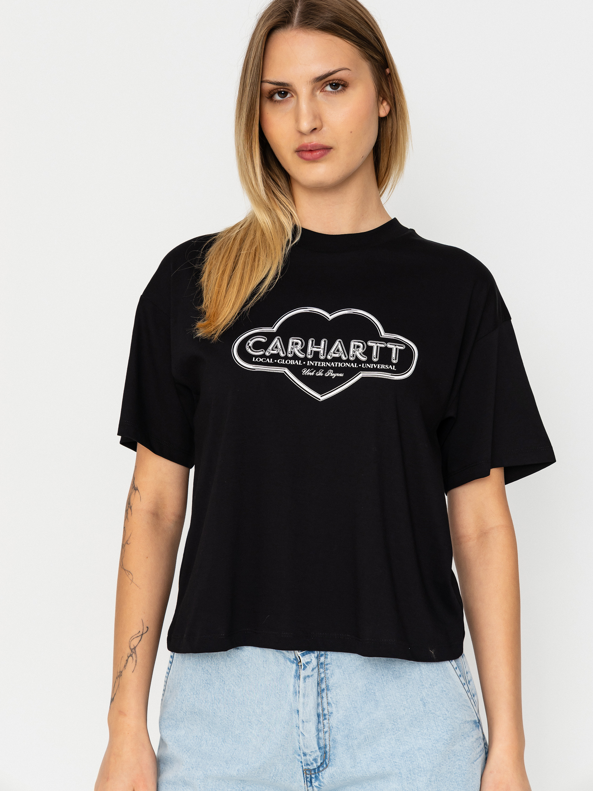 Carhartt WIP T-Shirt Cloud Heart Wmn (black)