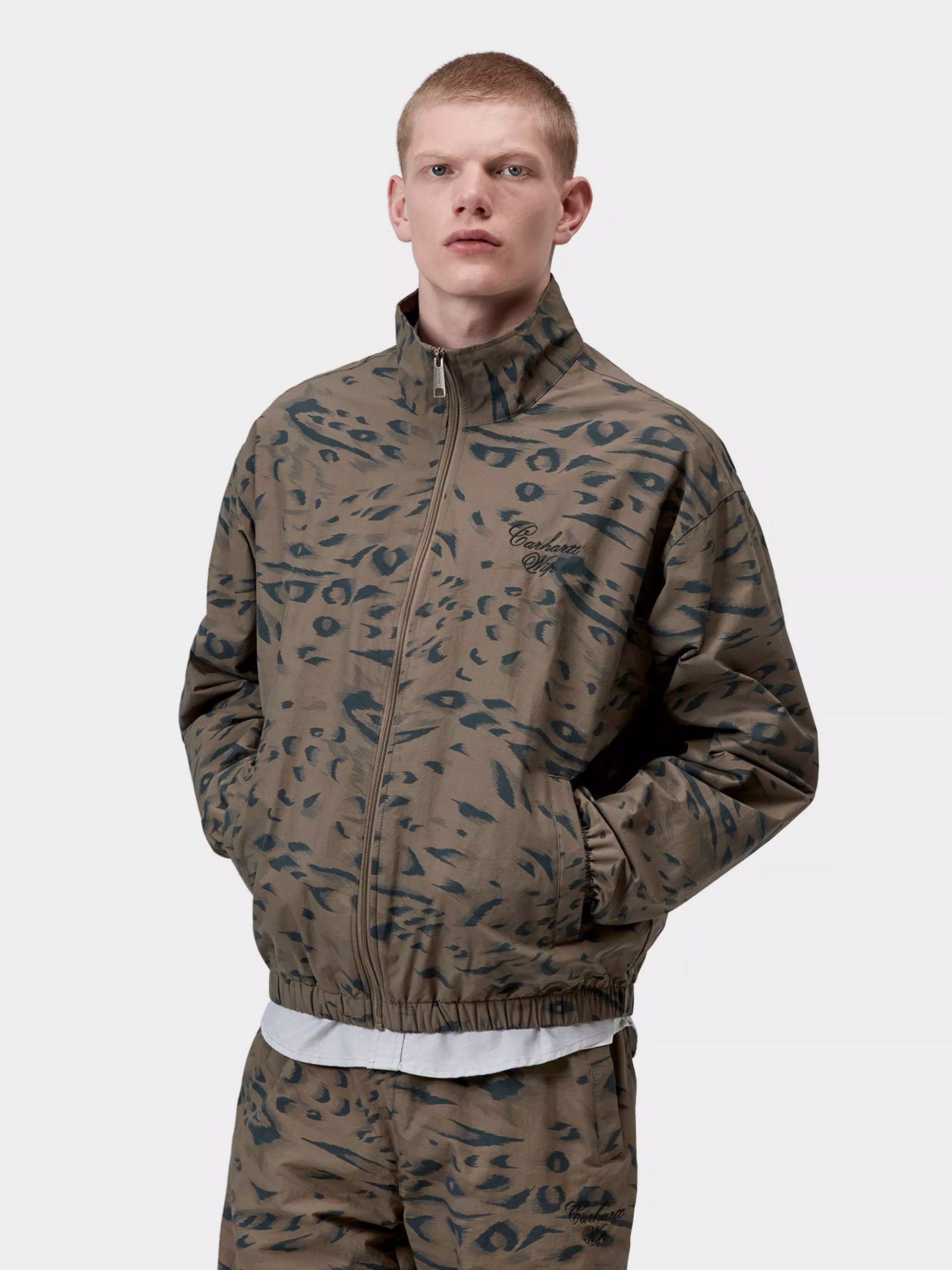 Carhartt WIP Jacket Travon (duck feather print cypress/black)